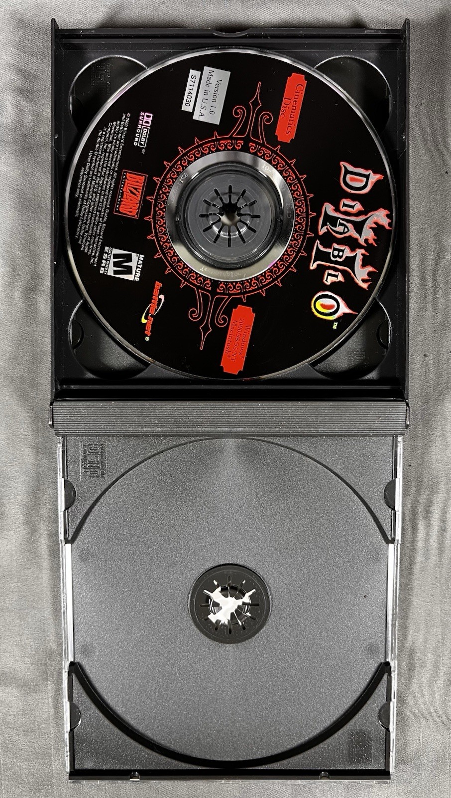 Diablo II 2 PC Mac 2000 Retro RPG Classic Blizzard 3 Disc Set Game Manual + Key
