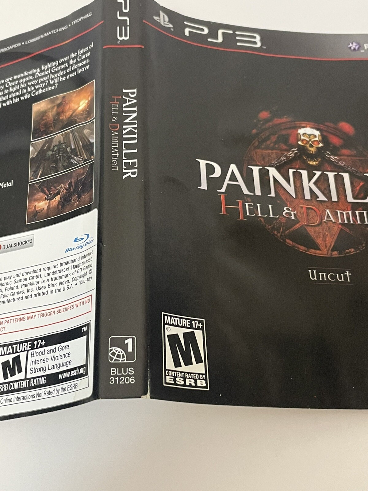 Painkiller Hell & Damnation Sony PlayStation 3 Nordic Games 1ST PRINT READ DESC