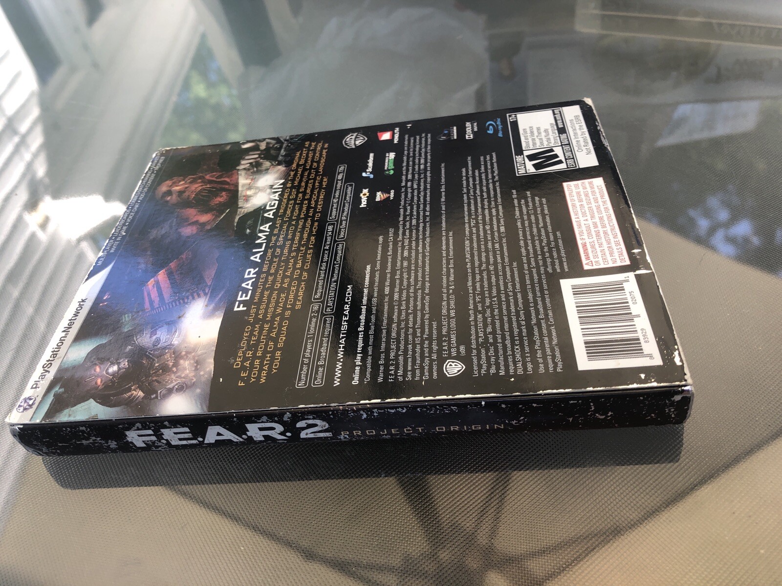 F.E.A.R. 2: Project Origin (Sony PlayStation 3 New Sealed Slip Cover Rips Tears