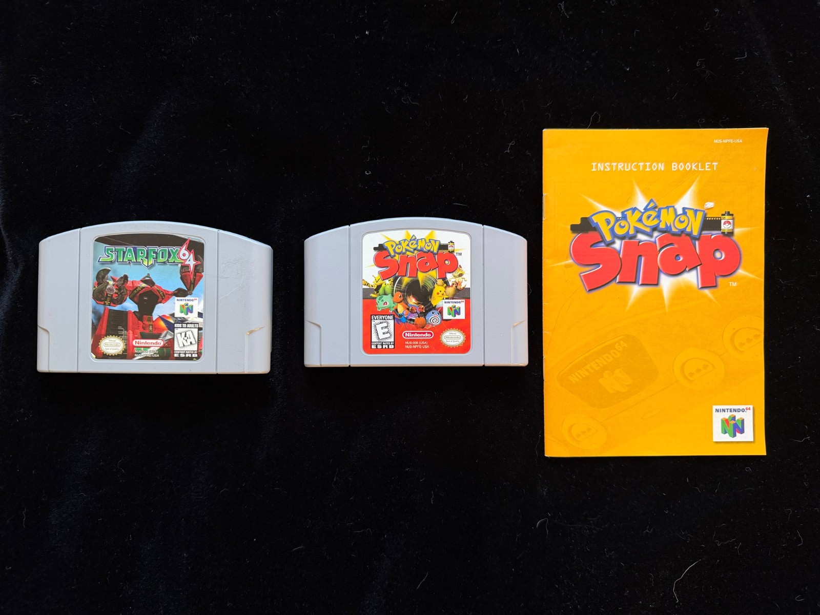Nintendo 64 2-Game Lot: Pokemon Snap, Star Fox 64 Great Condition