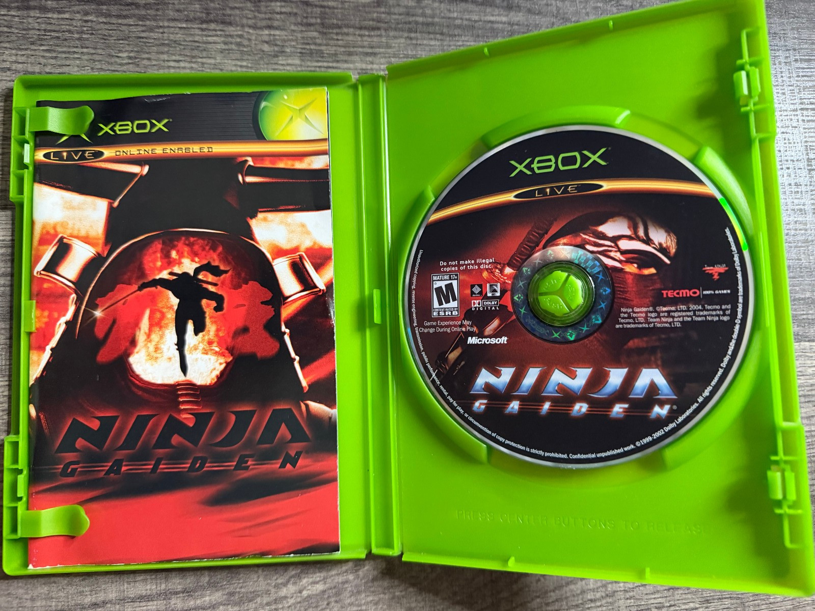 Ninja Gaiden (Original Xbox) Plays on Xbox 360 Xbox One Series X BC Tested Game