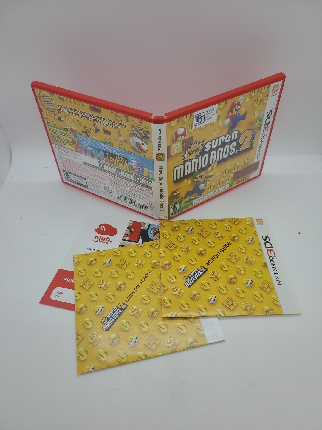 New Super Mario Bros. 2 (Nintendo 3DS, 2012) CASE AND MANUAL ONLY