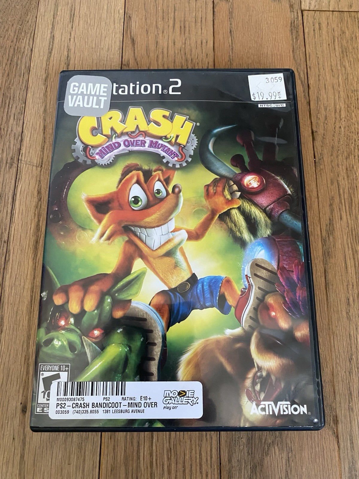 Crash Bandicoot Mind Over Mutant Sony PlayStation 2 Case and Manual Only NO Disc