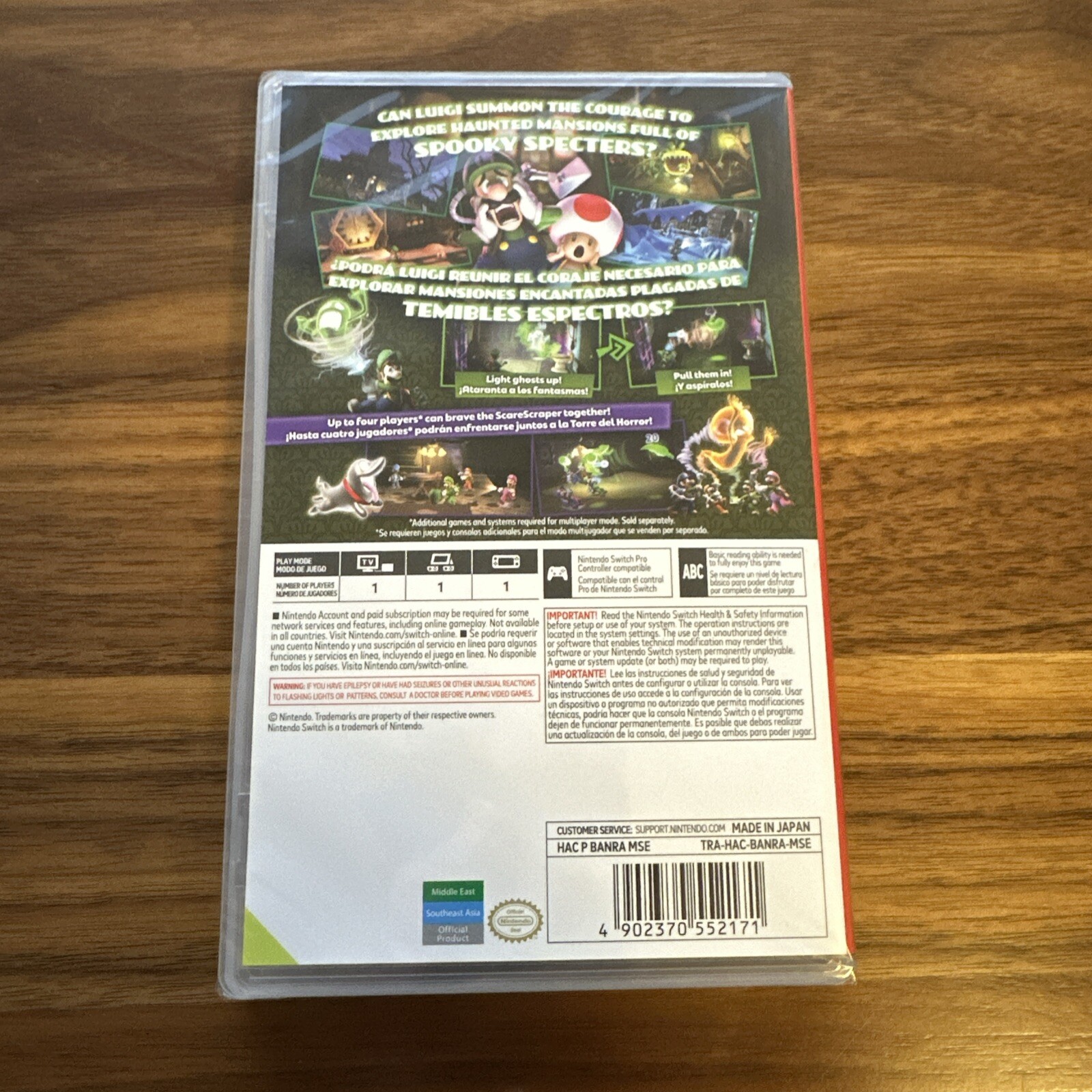 New/Sealed – Nintendo Switch Luigi’s Mansion 2 HD