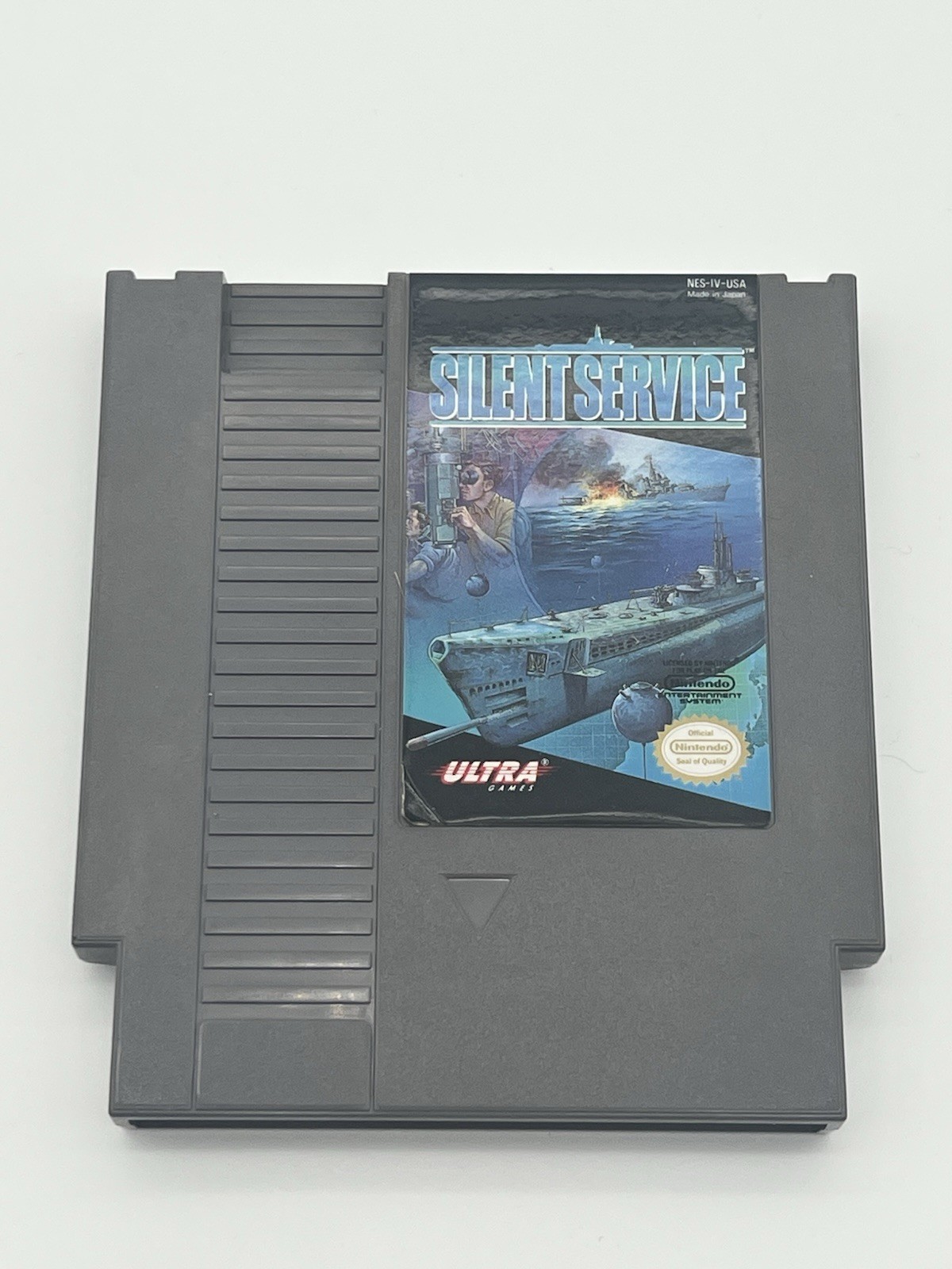 Silent Service (NES, Nintendo, 1989) Cartirgde Only, 3 Screw, Ultra Games, NTSC