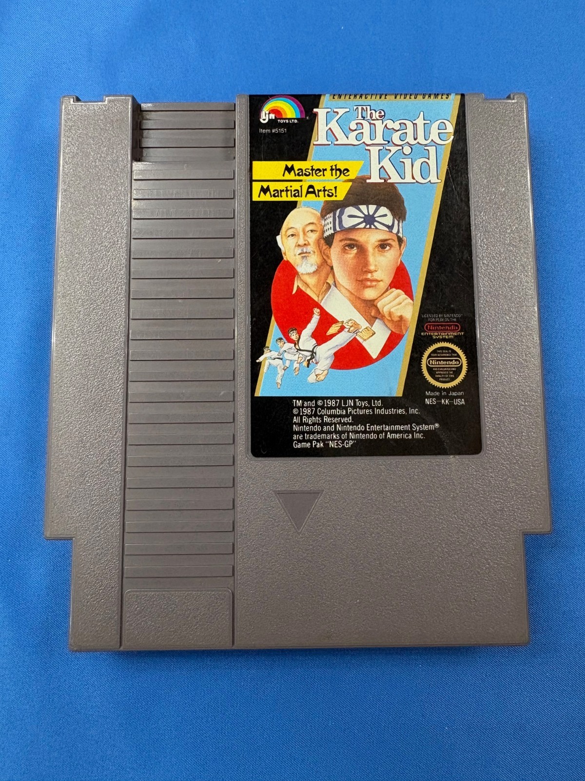Nintendo “The Karate Kid” Master the Martial Arts 1985 Authentic Game Cartridge
