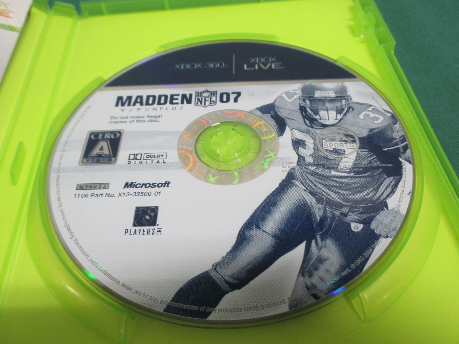 Xbox360 — MADDEN NFL 07 — JAPAN. GAME. Work. 48008