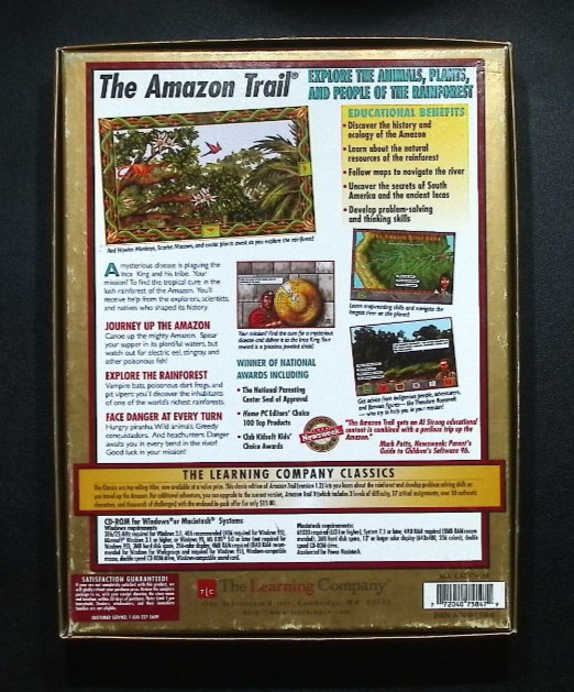 The Amazon Trail Version 1.2 (PC, 1996) – BIG BOX