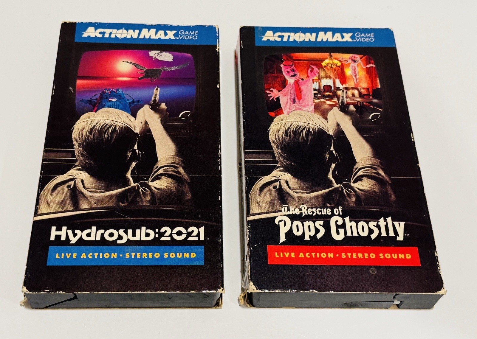 ActionMax: The Rescue of Pops Ghostly + Hydrosub 2021 VHS games