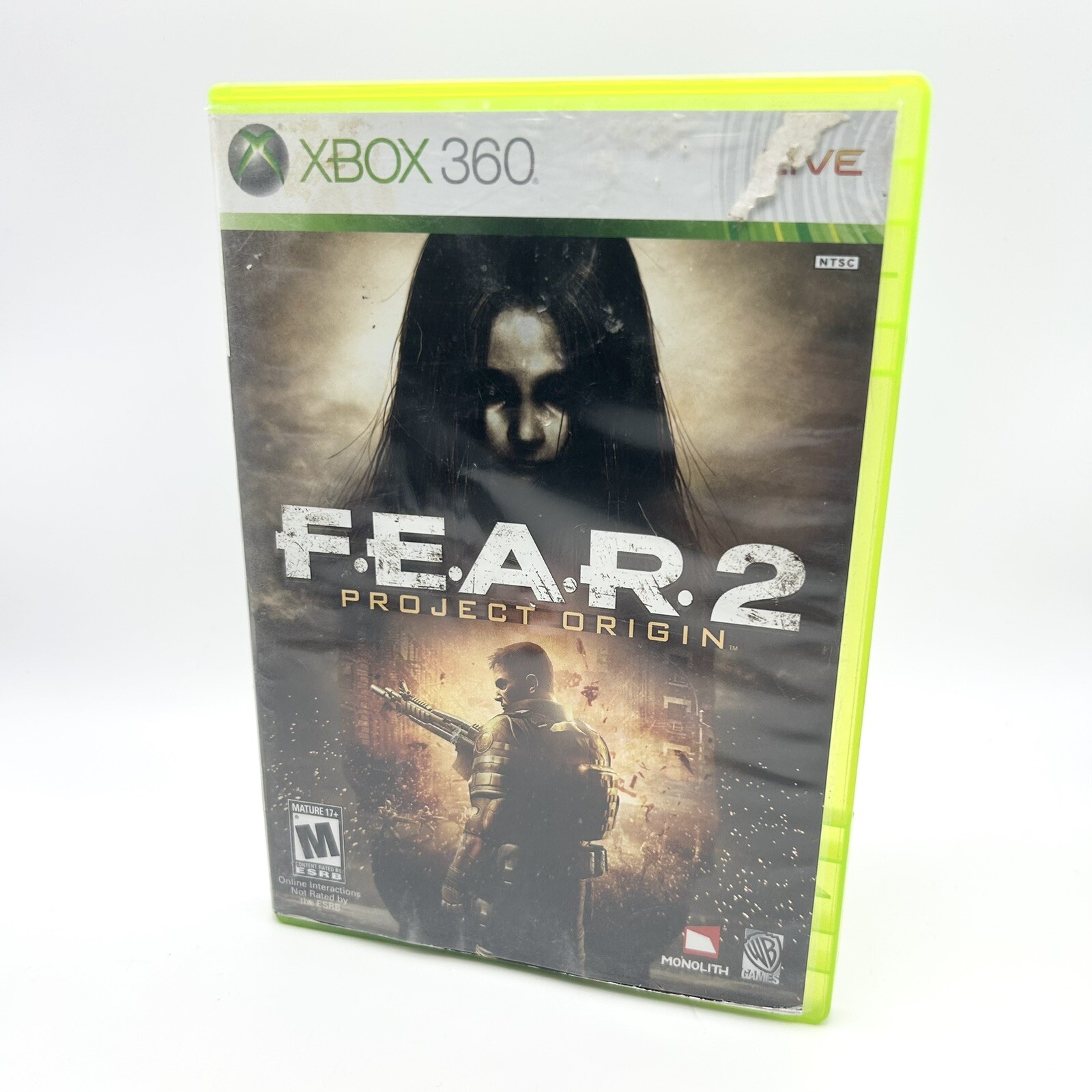 F.E.A.R. 2: Project Origin (Microsoft Xbox 360, 2009) Complete W/ Manual VG4115