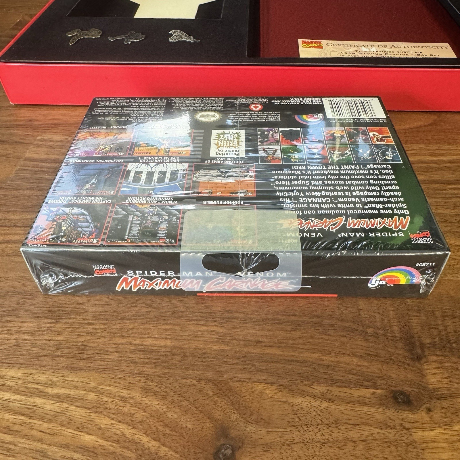 Spider-Man Venom Maximum Carnage SNES Collector’s Edition Sealed Game