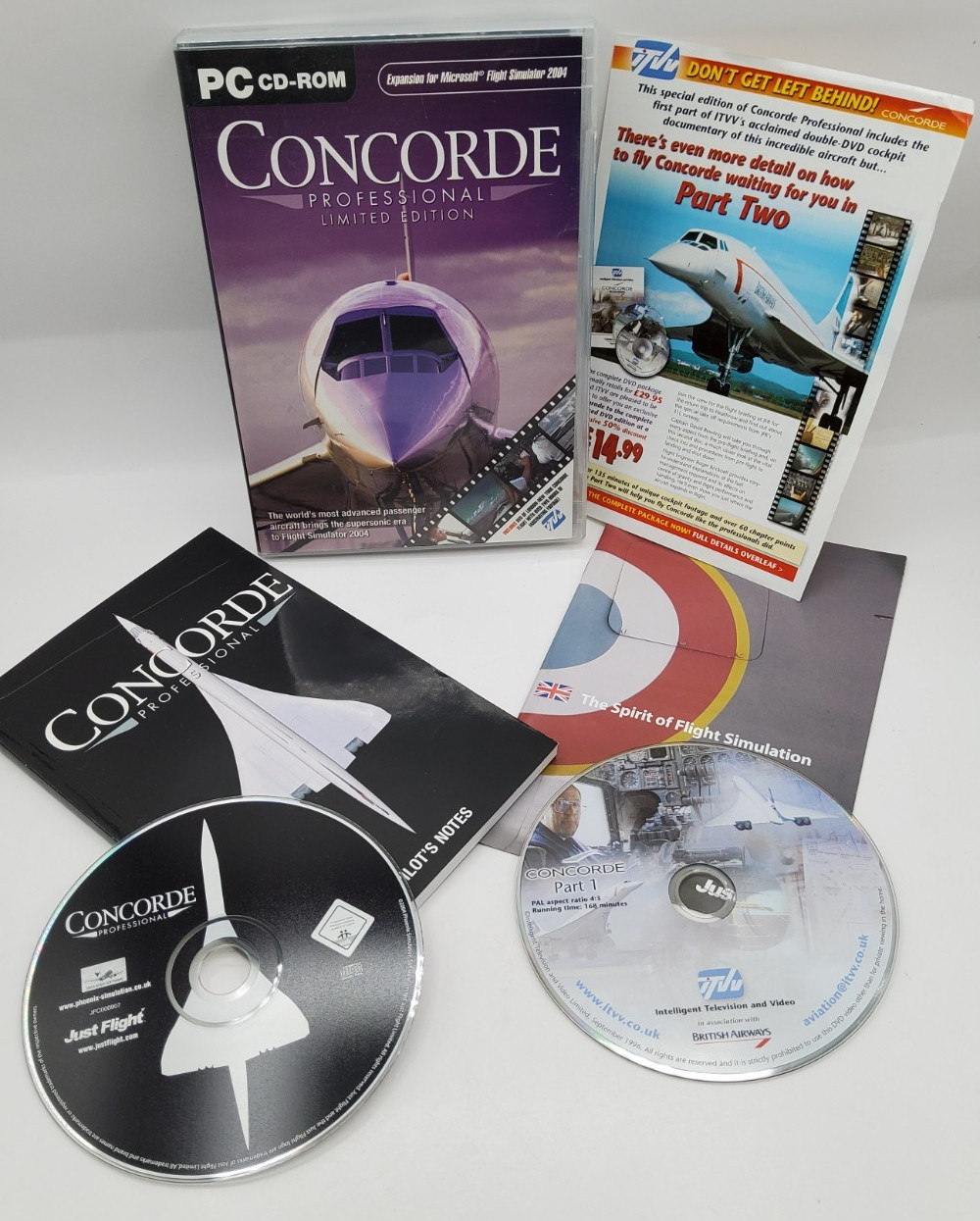 Concorde Professional Limited Edition PC Flight Simulator 2004 COMPLETE ~ Rare