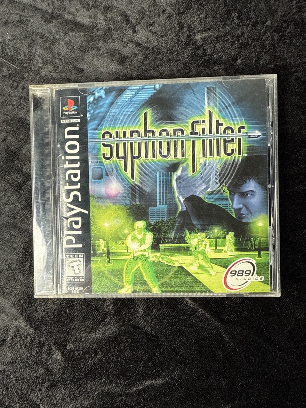 Syphon Filter 1 & 2 PS1 Bundle + Survival Kit Inserts Manual Phone Card