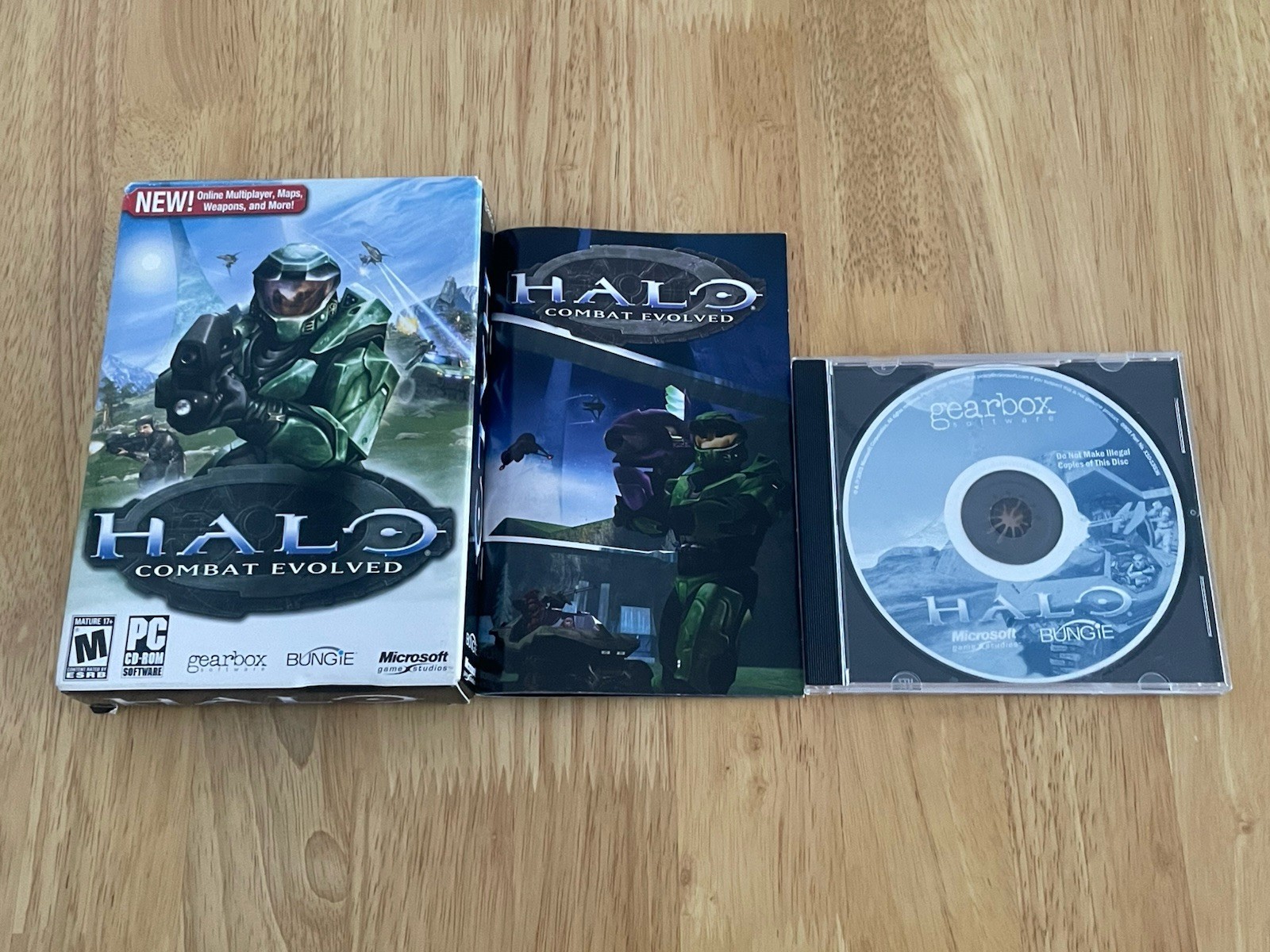 Halo Combat Evolved PC CD-ROM Game w Manual Australia Ed. Great Condition Tested