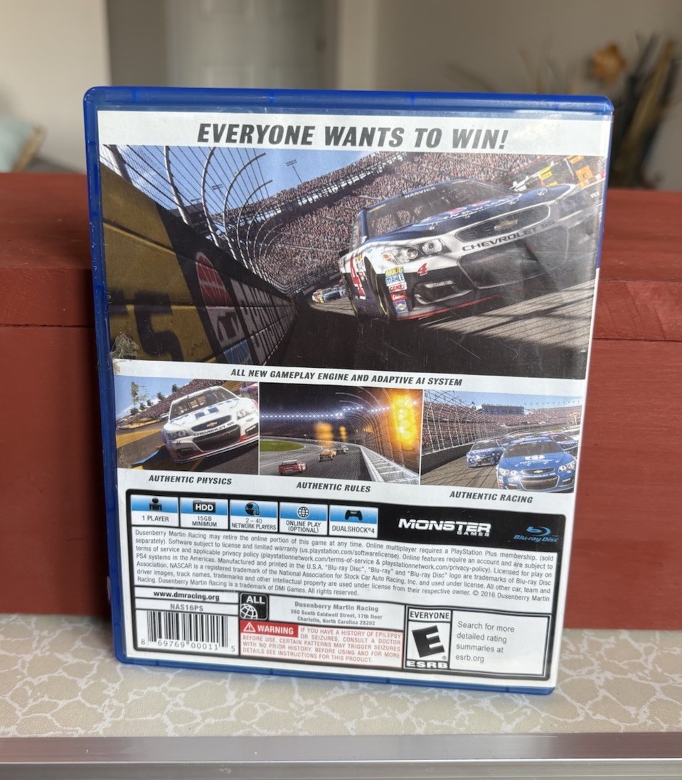 NASCAR Heat Evolution (Sony PlayStation 4, 2016) Video Games PS4 Racing Game