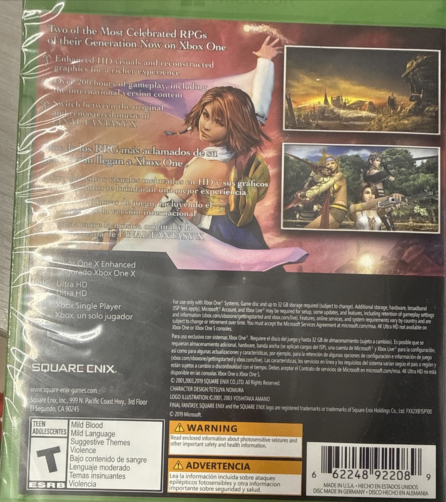 Final Fantasy x / X-2 HD Remastered Xbox One Game