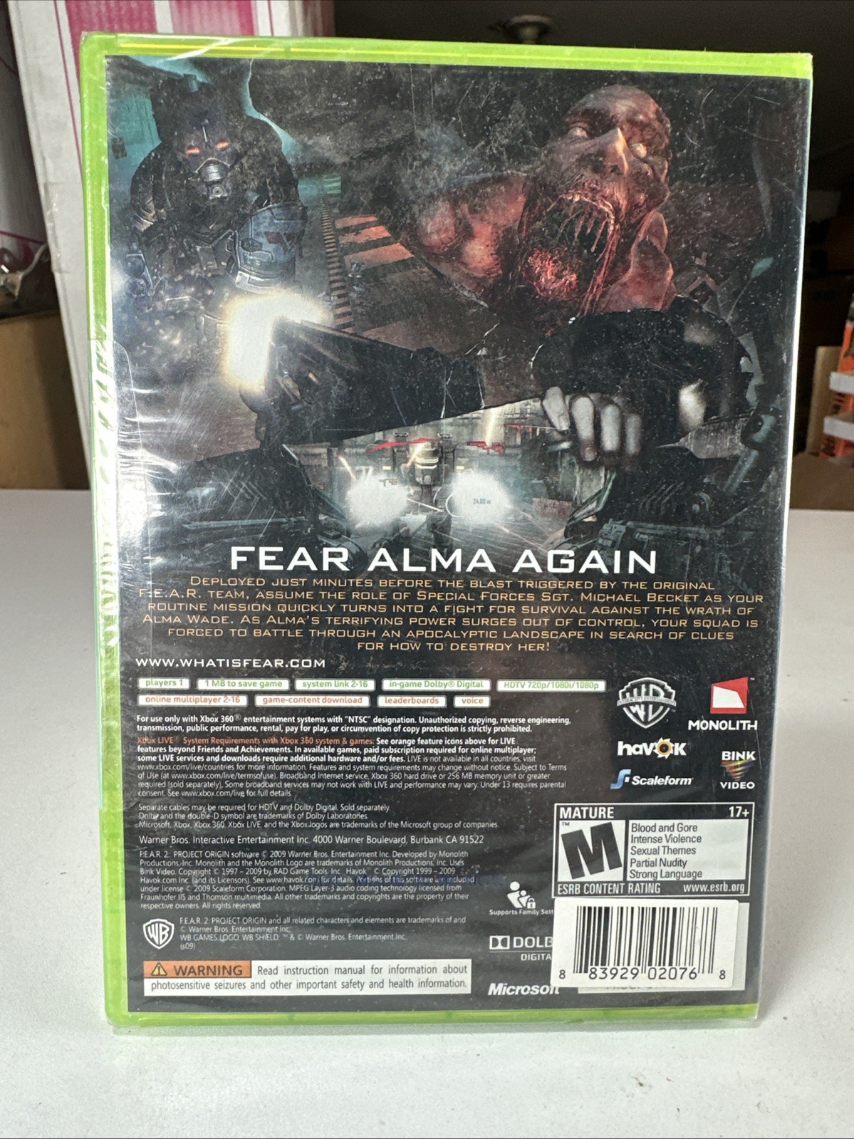 F.E.A.R. 2: Project Origin (Microsoft Xbox 360, 2009)