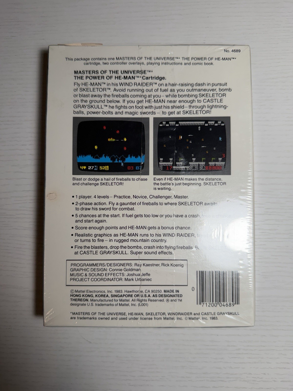 Intellivision He-Man Masters Of The Universe NEW SEALED With Comic.