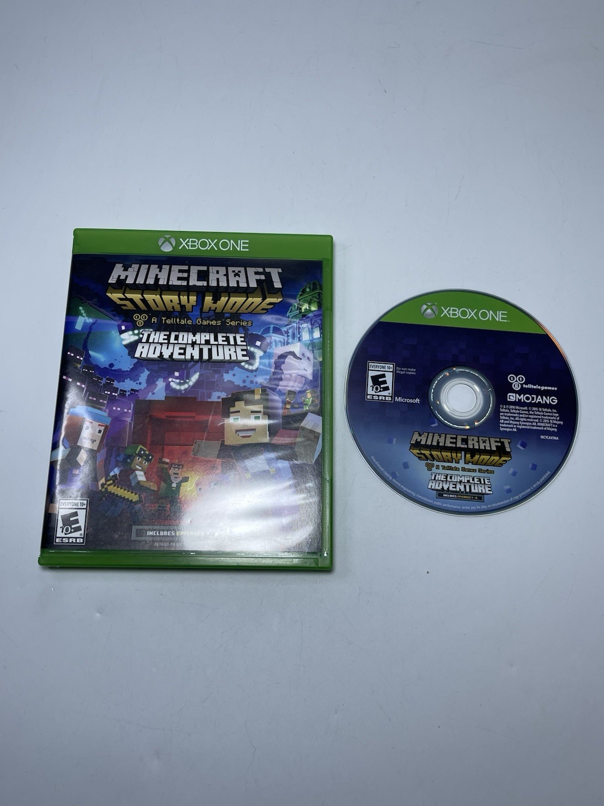 Minecraft : Story Mode-The Complete Adventure Xbox One Telltale Games In Case