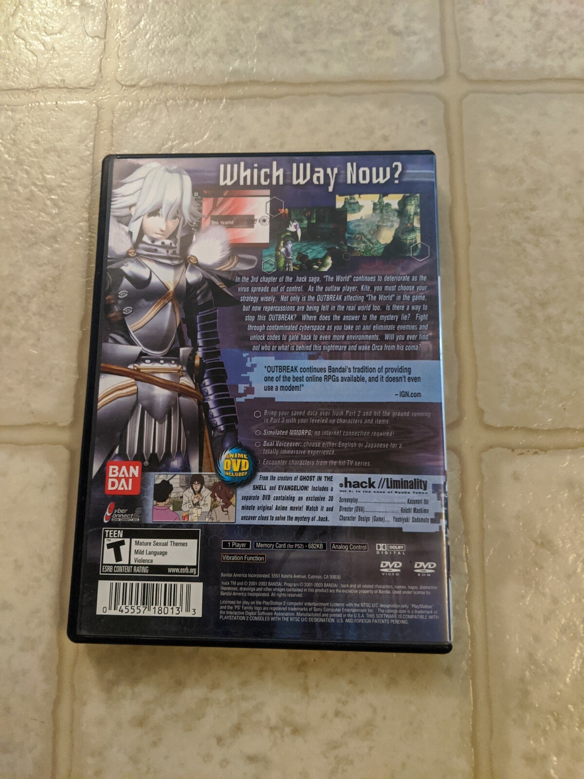 Dot .hack Outbreak Part 3 (Sony PlayStation 2) Complete with Anime (Rare)