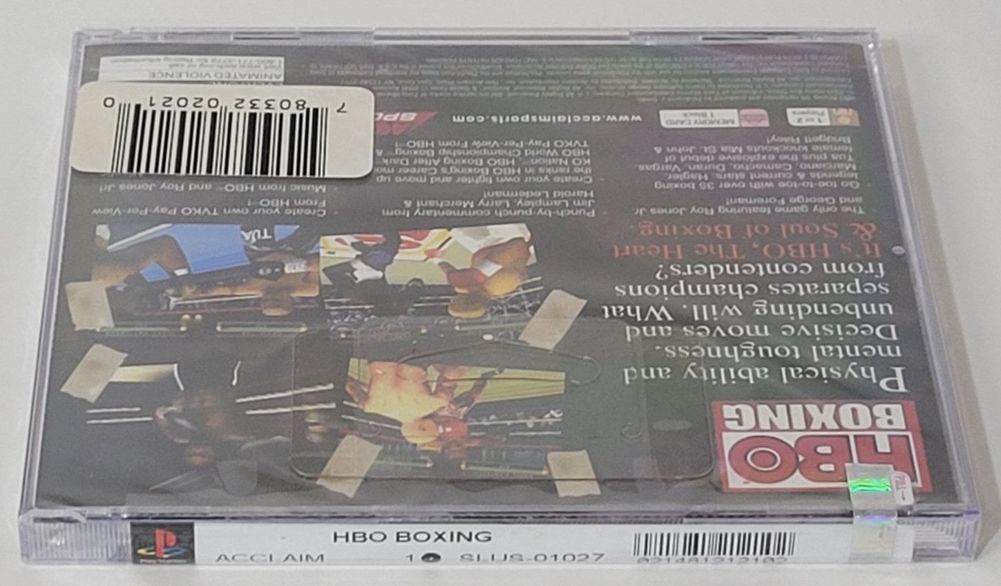 HBO Boxing PlayStation PS1 SEALED NEW Sony Play Station VTG 2000 Acclaim Sports