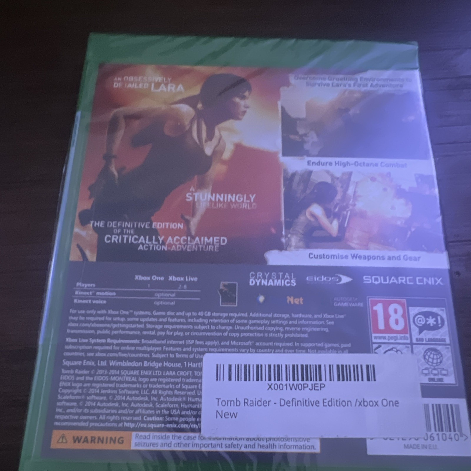 Square Enix Tomb Raider: Definitive Edition Xbox One PAL PEGI 18