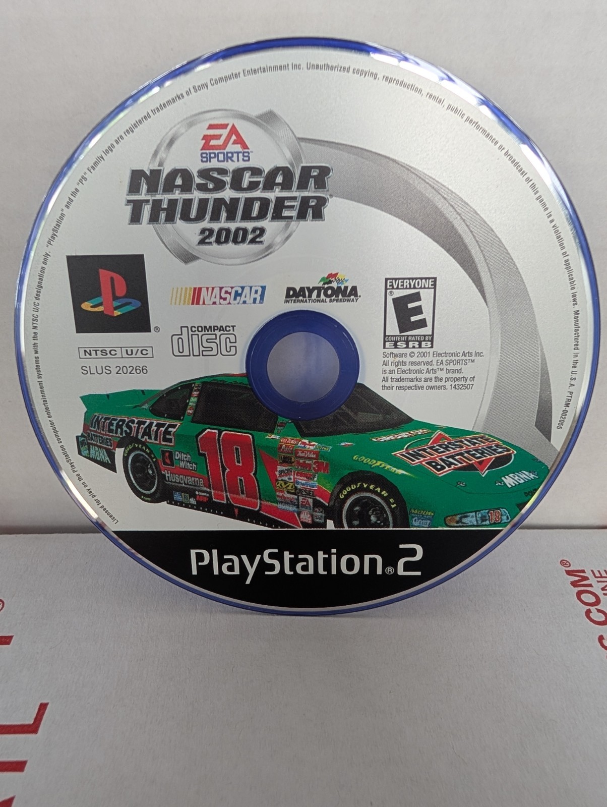 NASCAR Thunder 2002 PlayStation 2, Tested Working, Disc Only