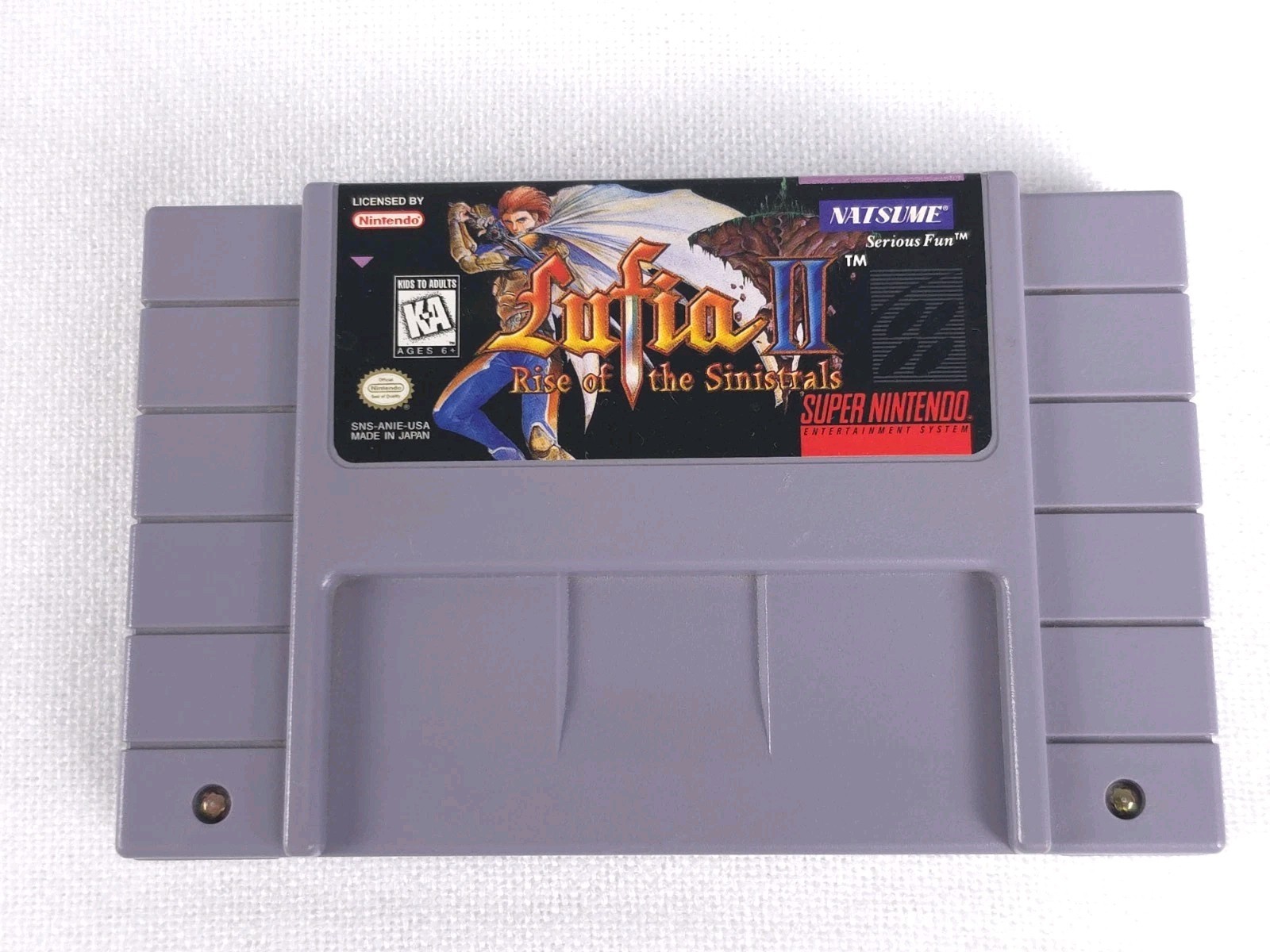 Lufia II 2 Rise of the Sinistrals (SNES, 1996) Super Nintendo Authentic, Tested