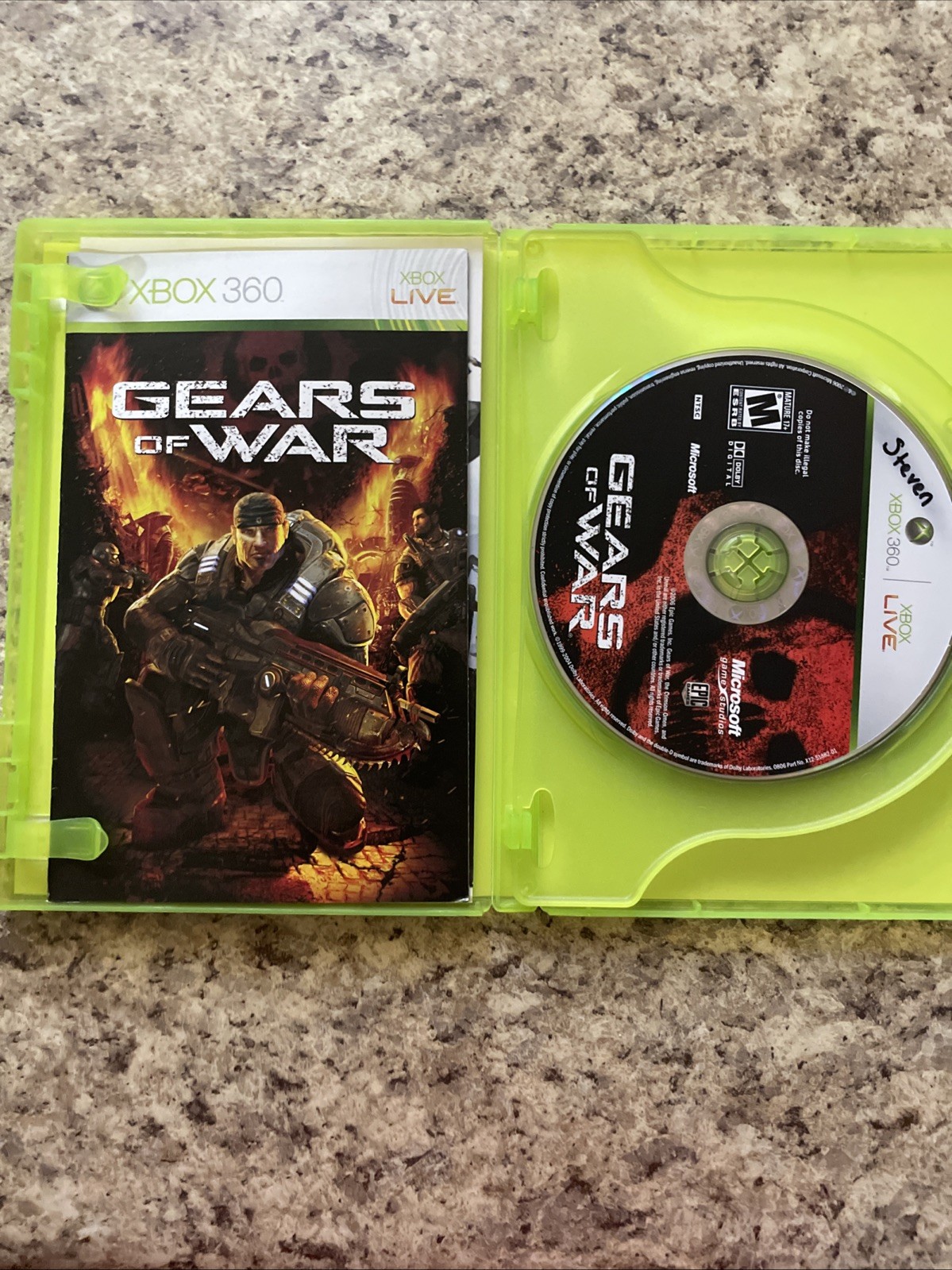 CIB Gears of War 1 for Xbox 360 Microsoft Video Game