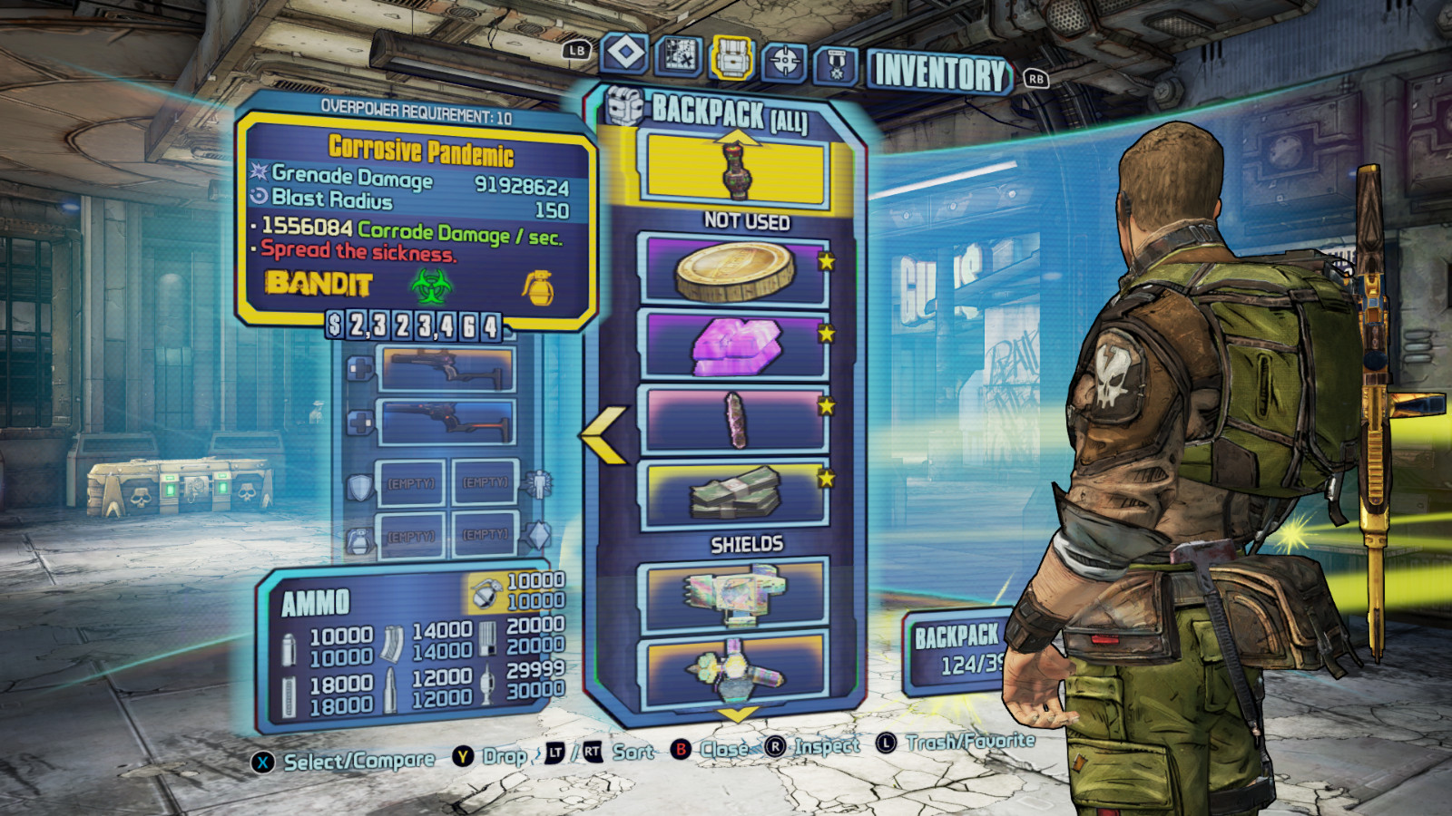 Borderlands 2 6 Maxed Modded Characters+Customizations+BAR Stats+ Xbox One + X/S