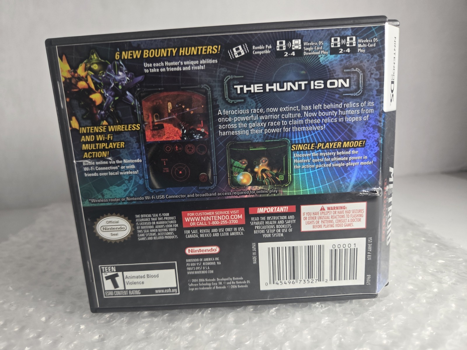 Metroid Prime: Hunters DS Nintendo 3DS 2006 No Manual Tested Authentic Cleaned