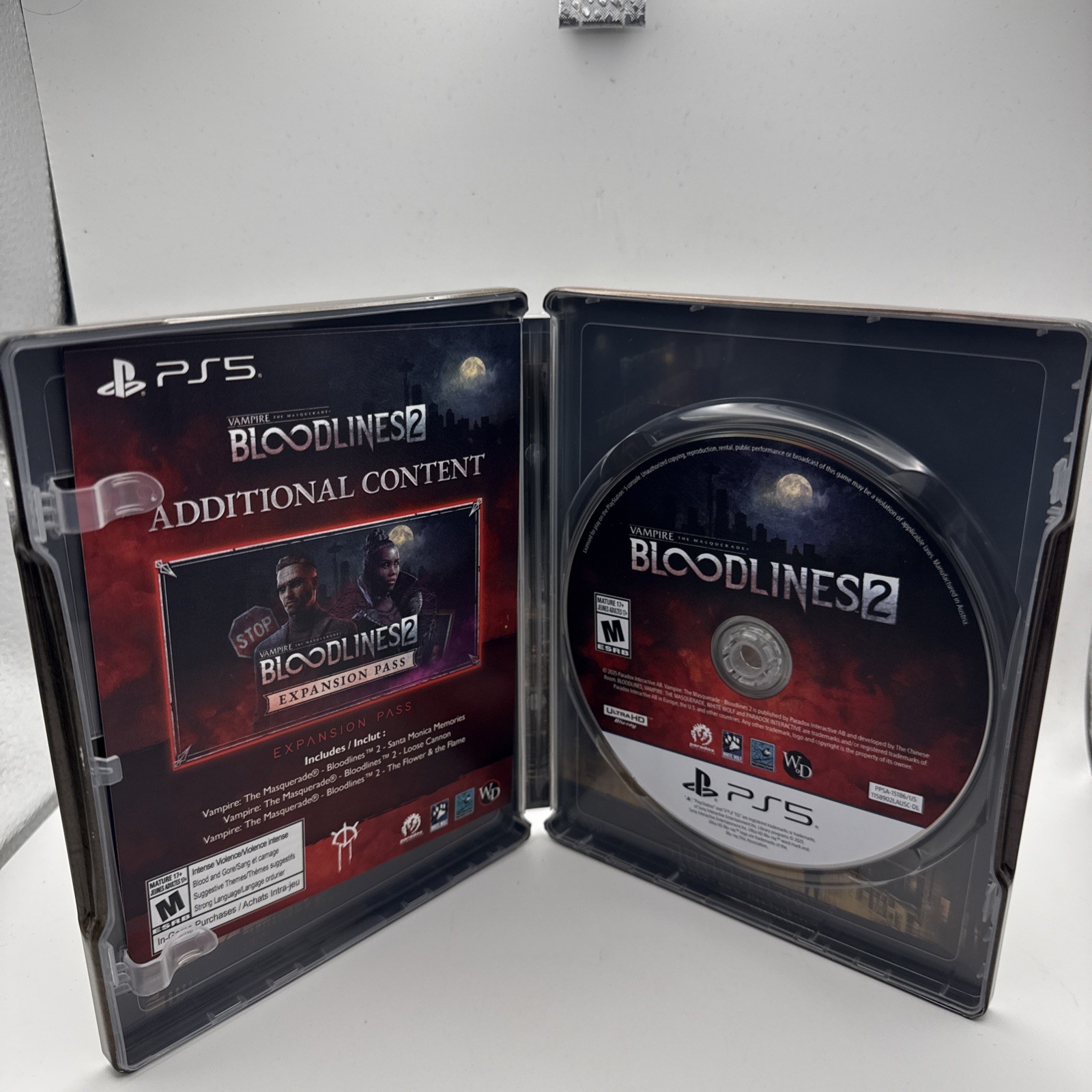Playstation 5 Vampire: The Masquerade Bloodlines 2 Premium Edition NEW Open Box