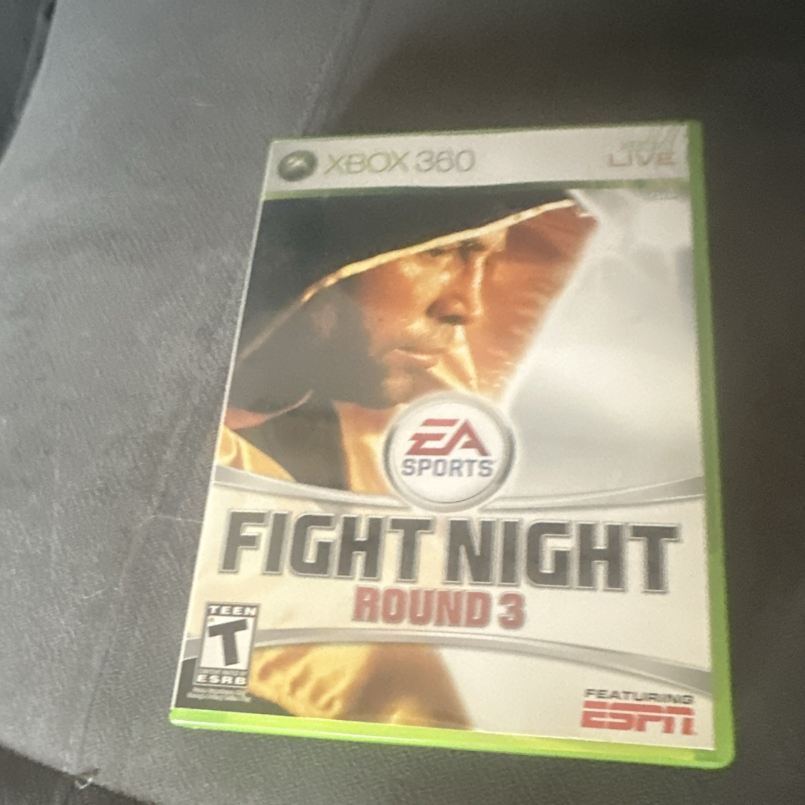 EA Sports Fight Night Round 3 Microsoft Xbox 360, Boxing, T-Teen, Case & Disc
