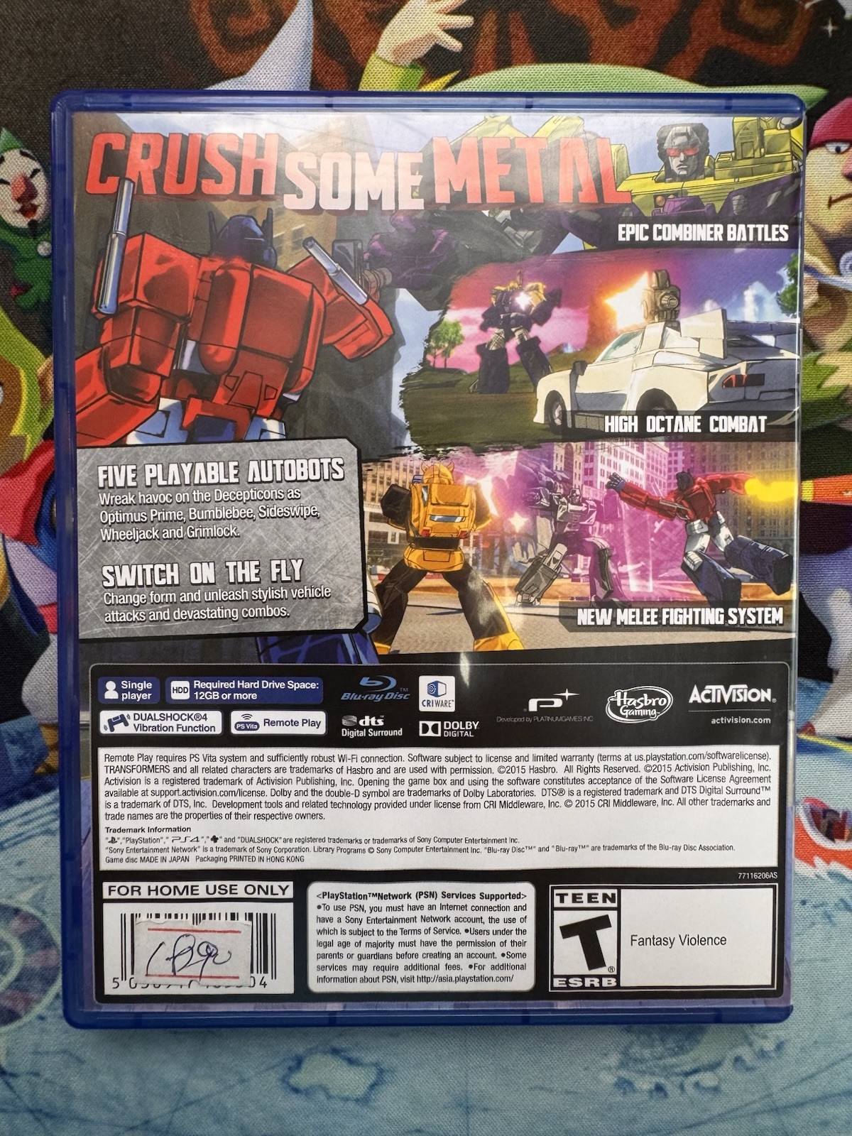 Transformers: Devastation (Sony PlayStation 4, 2015)
