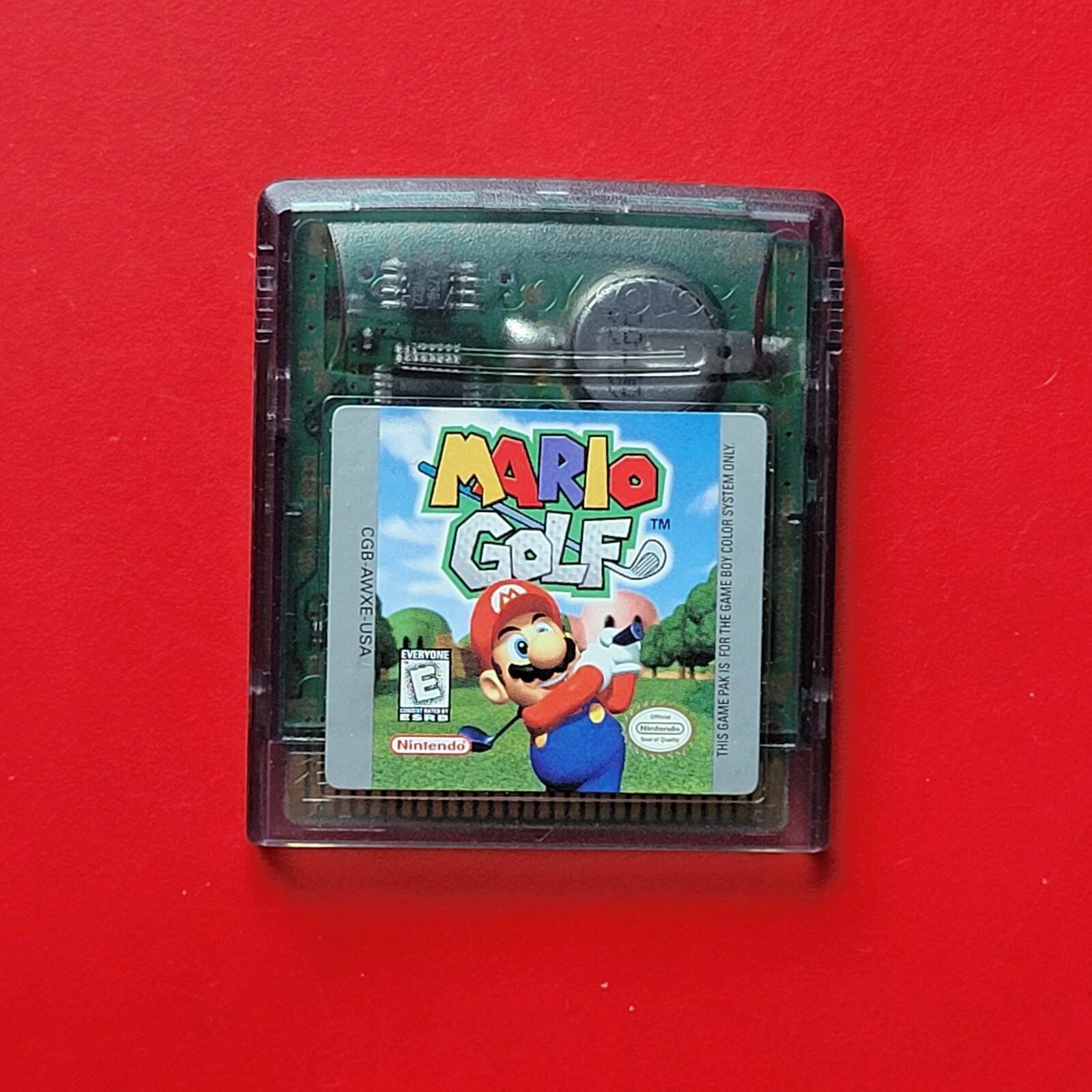 Mario Golf Game Boy Color Nintendo GBC Handheld Vintage Authentic Saves
