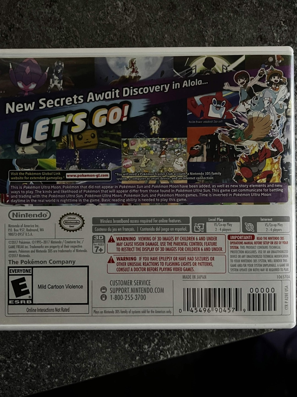 Pokémon Ultra Moon (Nintendo 3DS, 2017) CIB great condition!