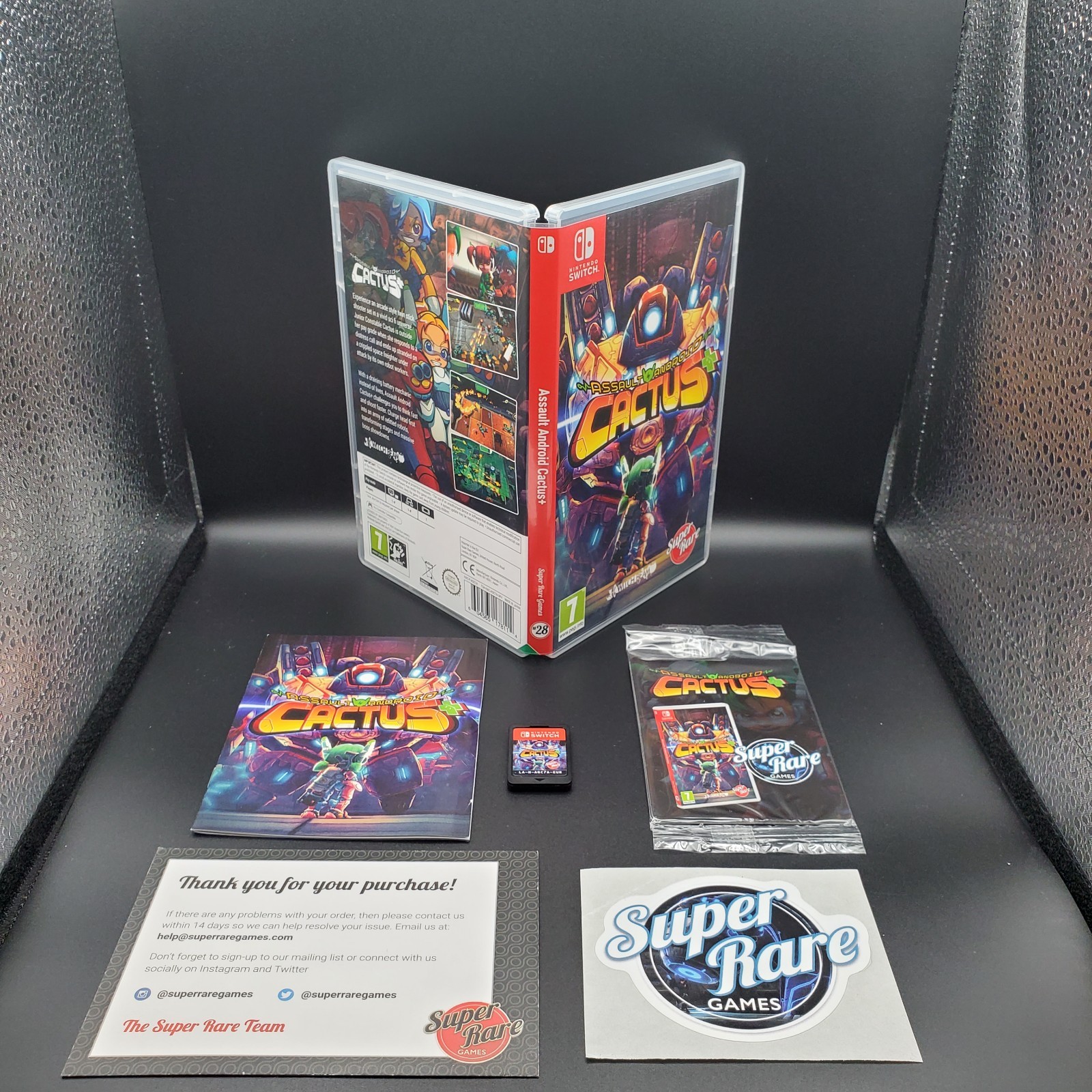 Assault Android Cactus+ Nintendo Switch Super Rare Games SRG + Plus All Cards
