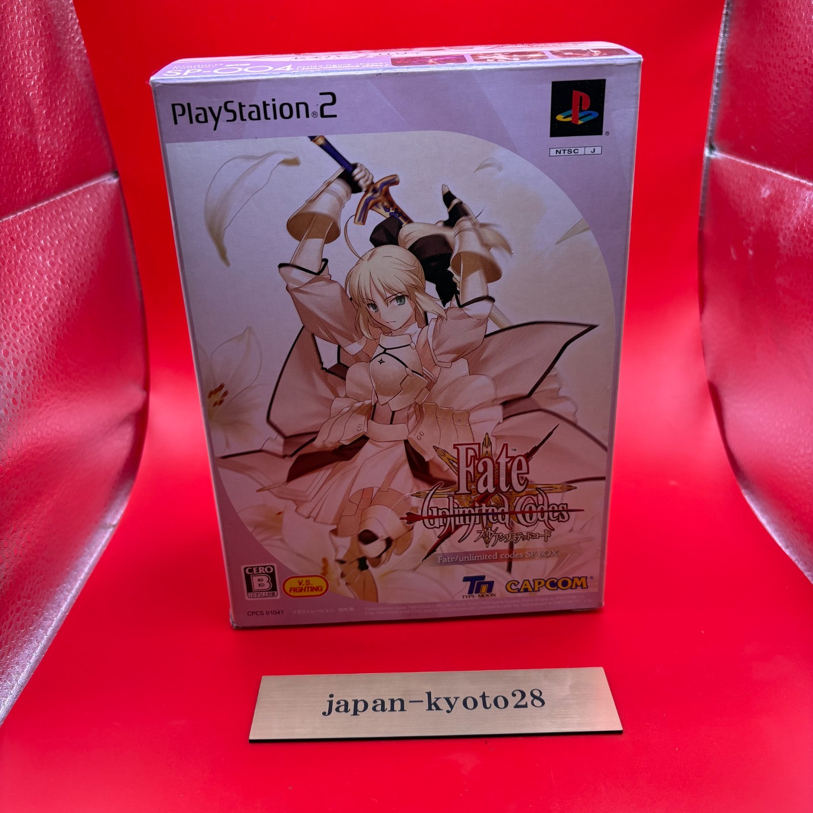 Fate Unlimited Codes SP-BOX PS2 Capcom Sony Playstation 2 From Japan