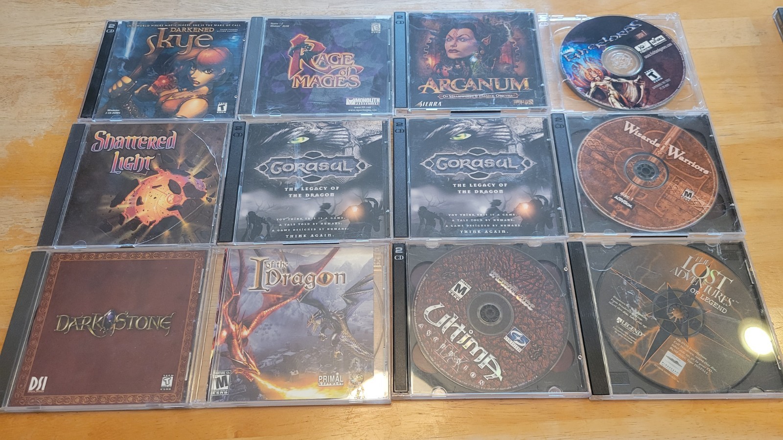 Ultima Ascension IX, Darkstone, Rage Mages, Gorasul, Wizards & Warriors PC Lot