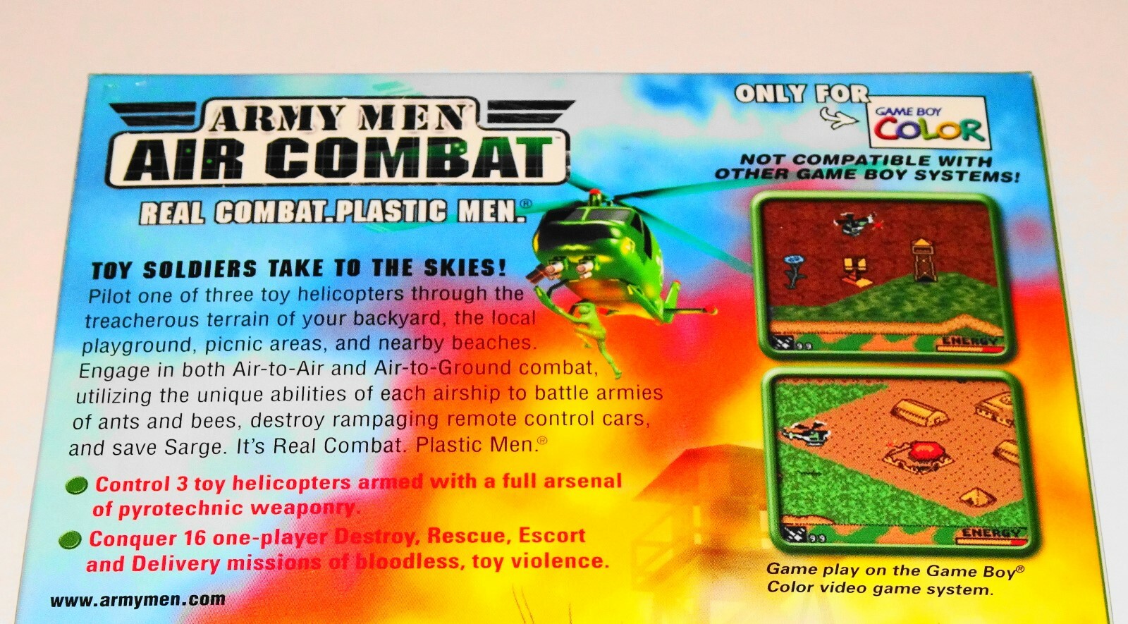 ARMY MEN: Air Combat 🚁 (Game Boy Color) GBC GBA 💥 NEW FACTORY SEALED 🚛 “RARE!