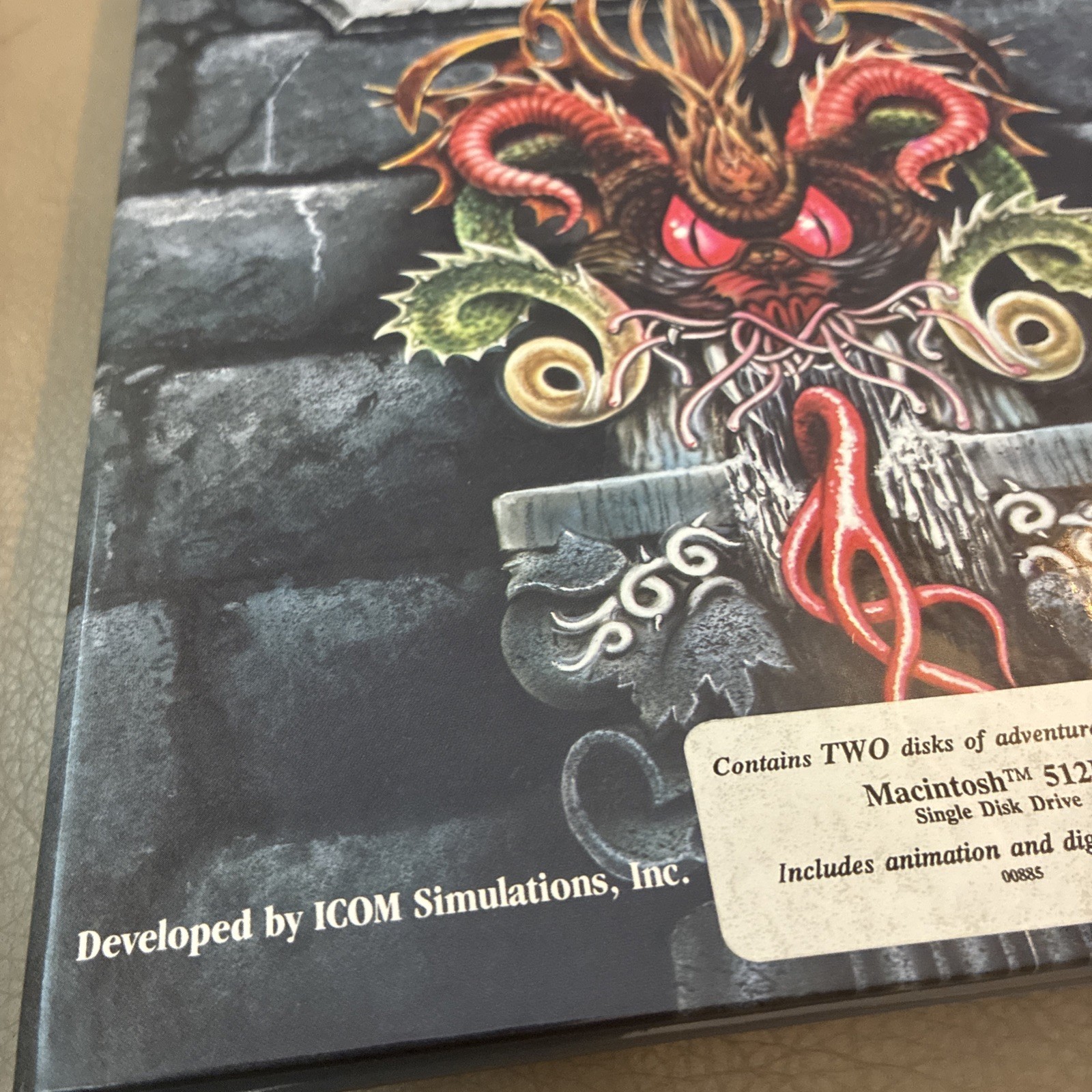 Shadowgate (Macintosh, 1987) – RARE First Edition Folio Mindscape (No Disc)