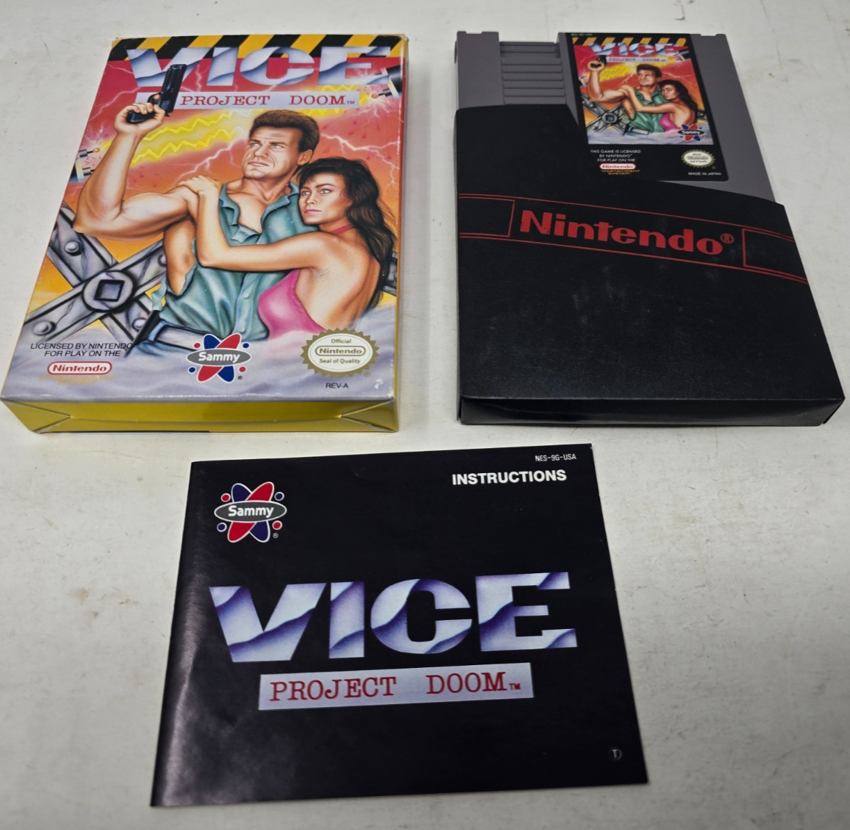 Vice: Project Doom Nintendo NES Complete Tested & Working