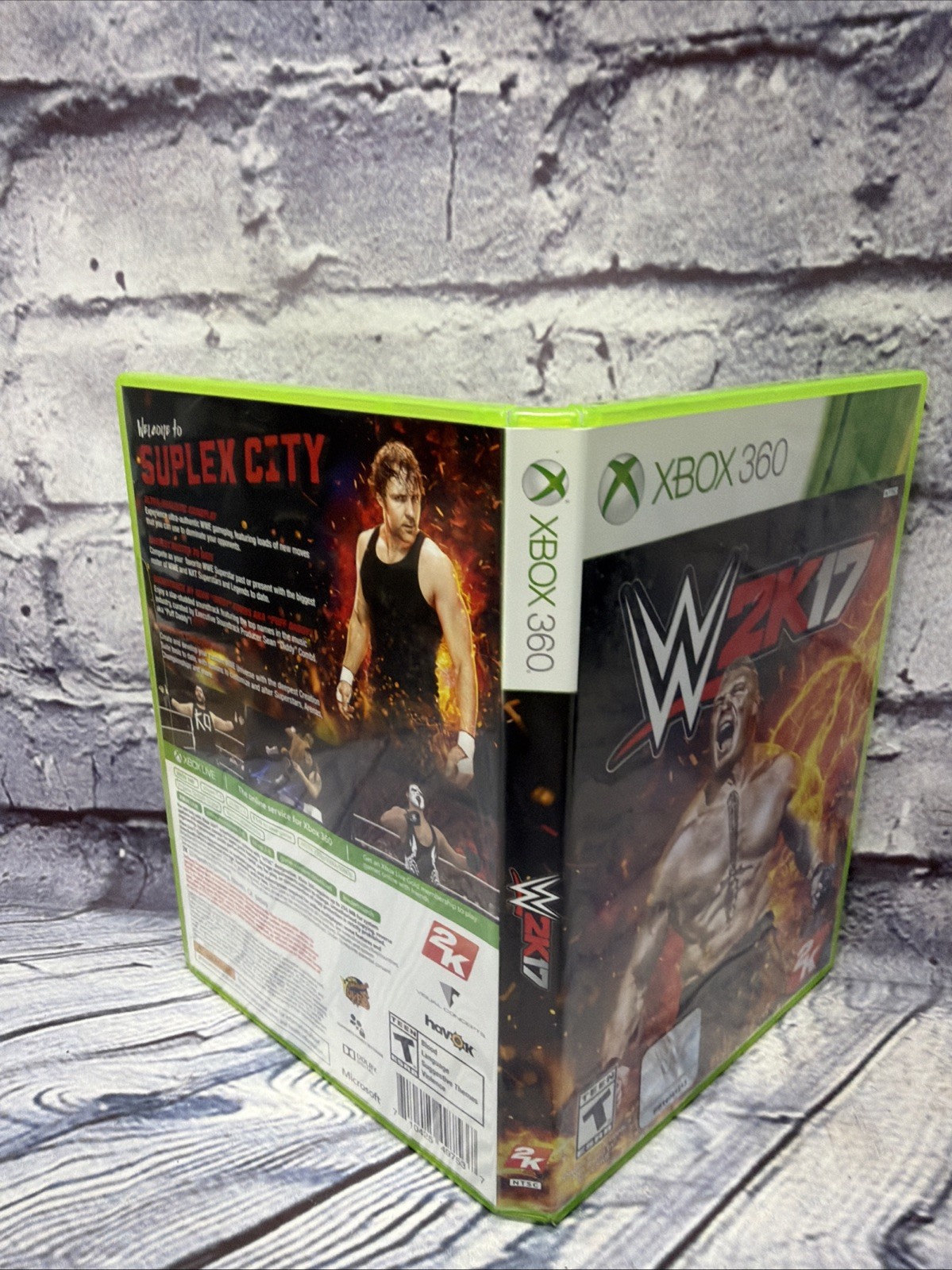 WWE 2K17 (Microsoft Xbox 360, 2016) CIB Complete in Box w/ Manual