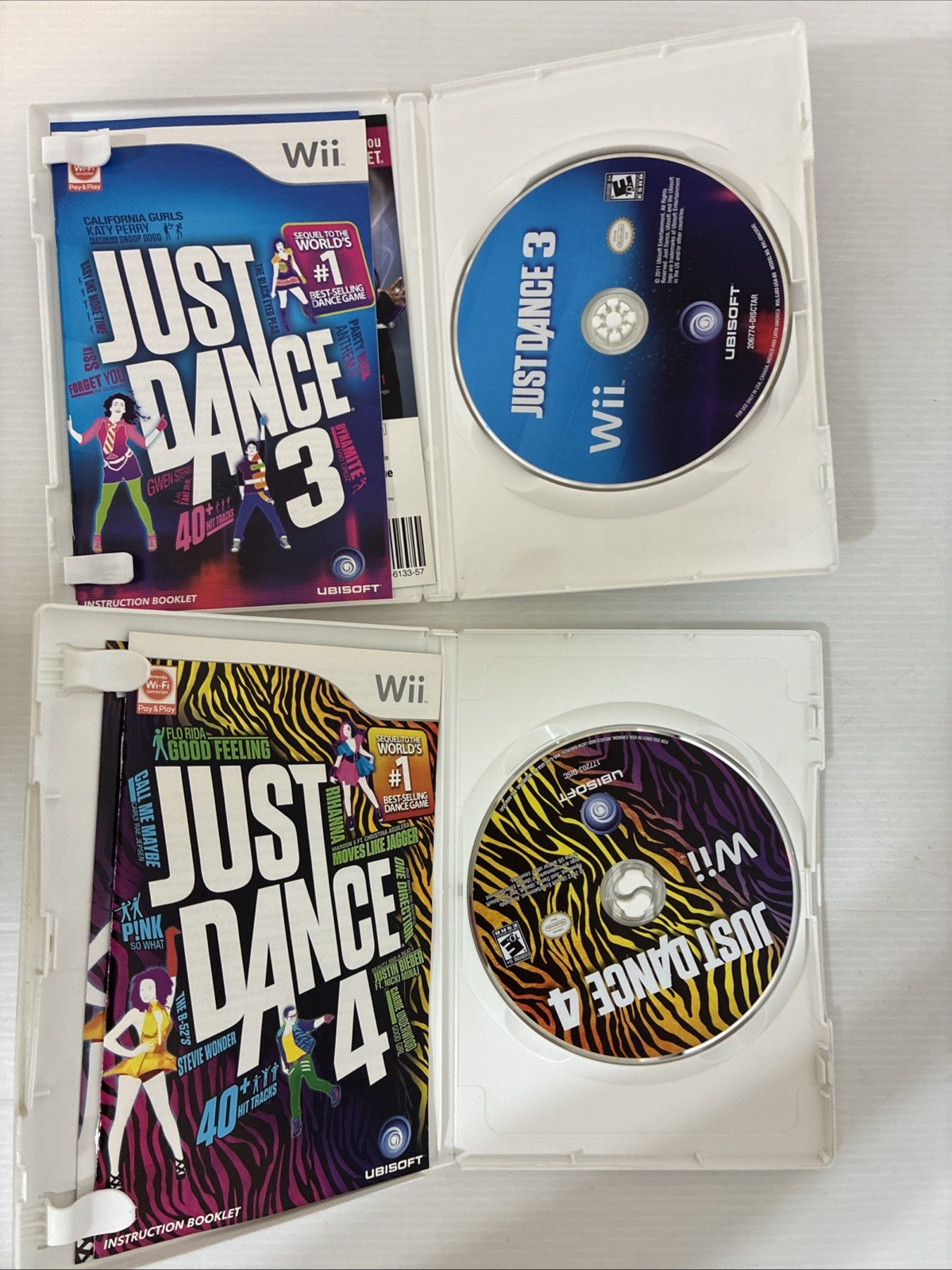 Just Dance Wii Game Lot of 10 1 2 3 4 2014 2015 2016 2018 2019 2020 CIB Manuals