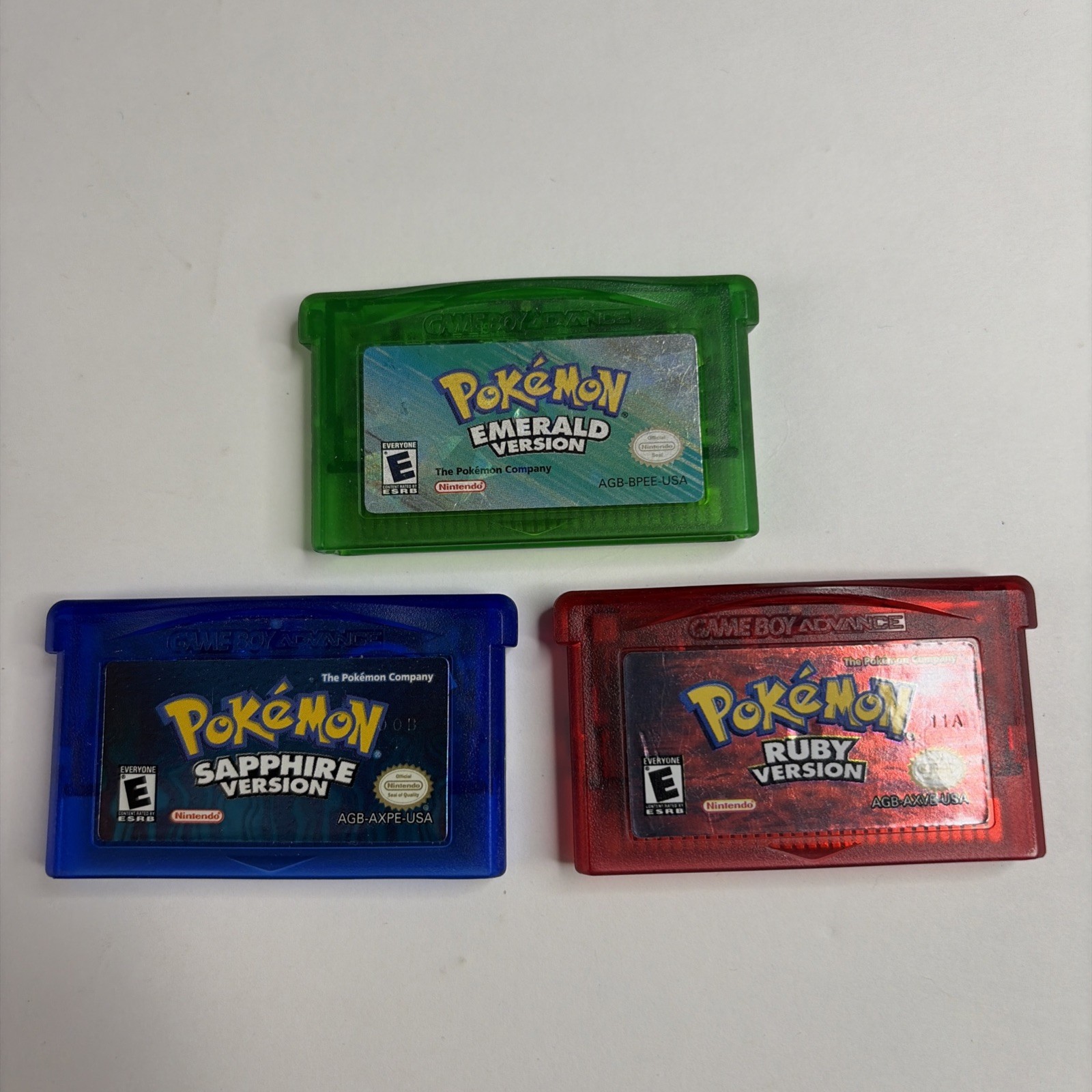 NICE Pokemon Emerald Ruby Sapphire Version Authentic New Battery Gameboy Advance