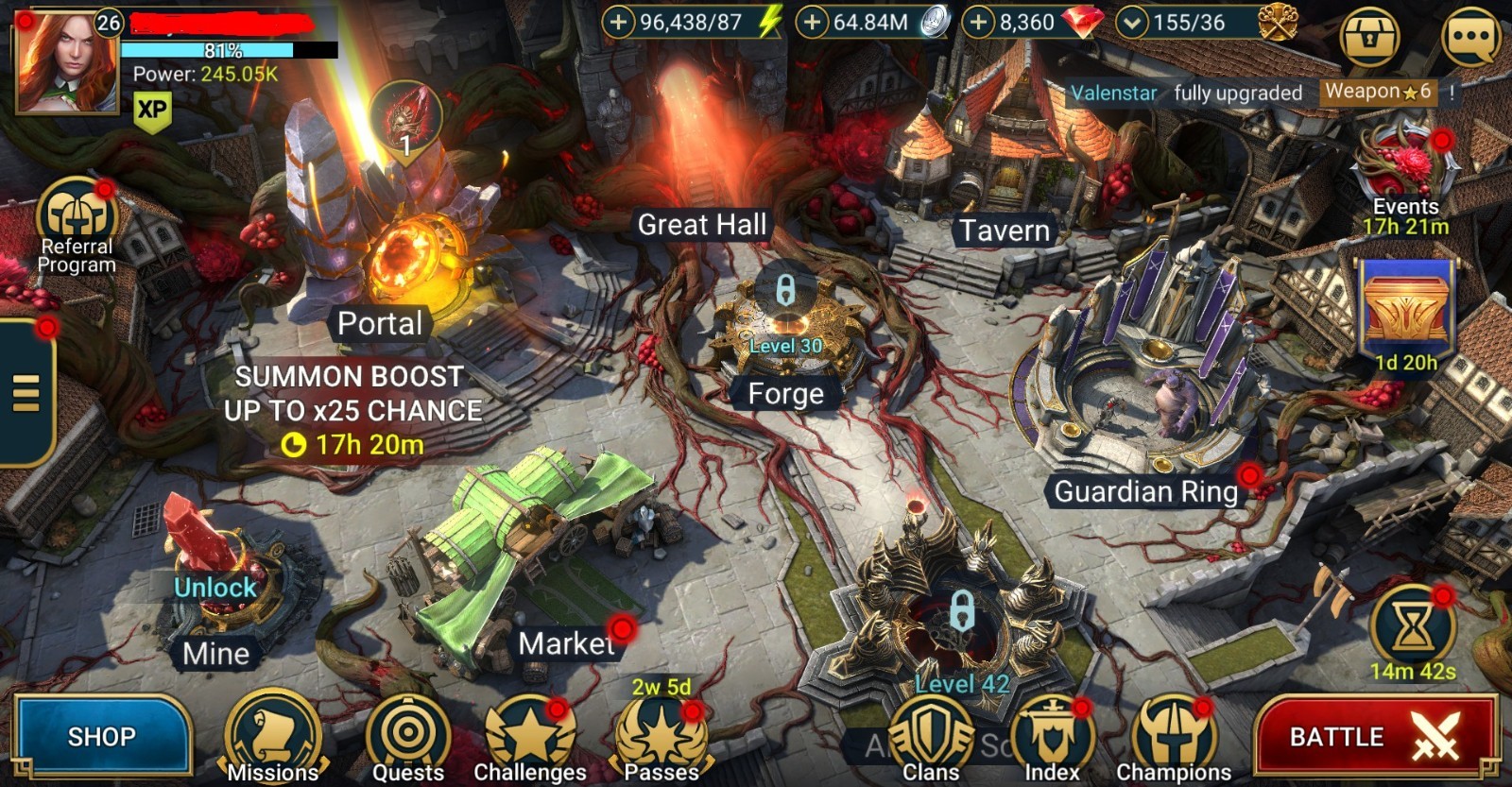 Raid Shadow Legends | Starter acc with Titus : 96k energy / 29 Legendary heroes