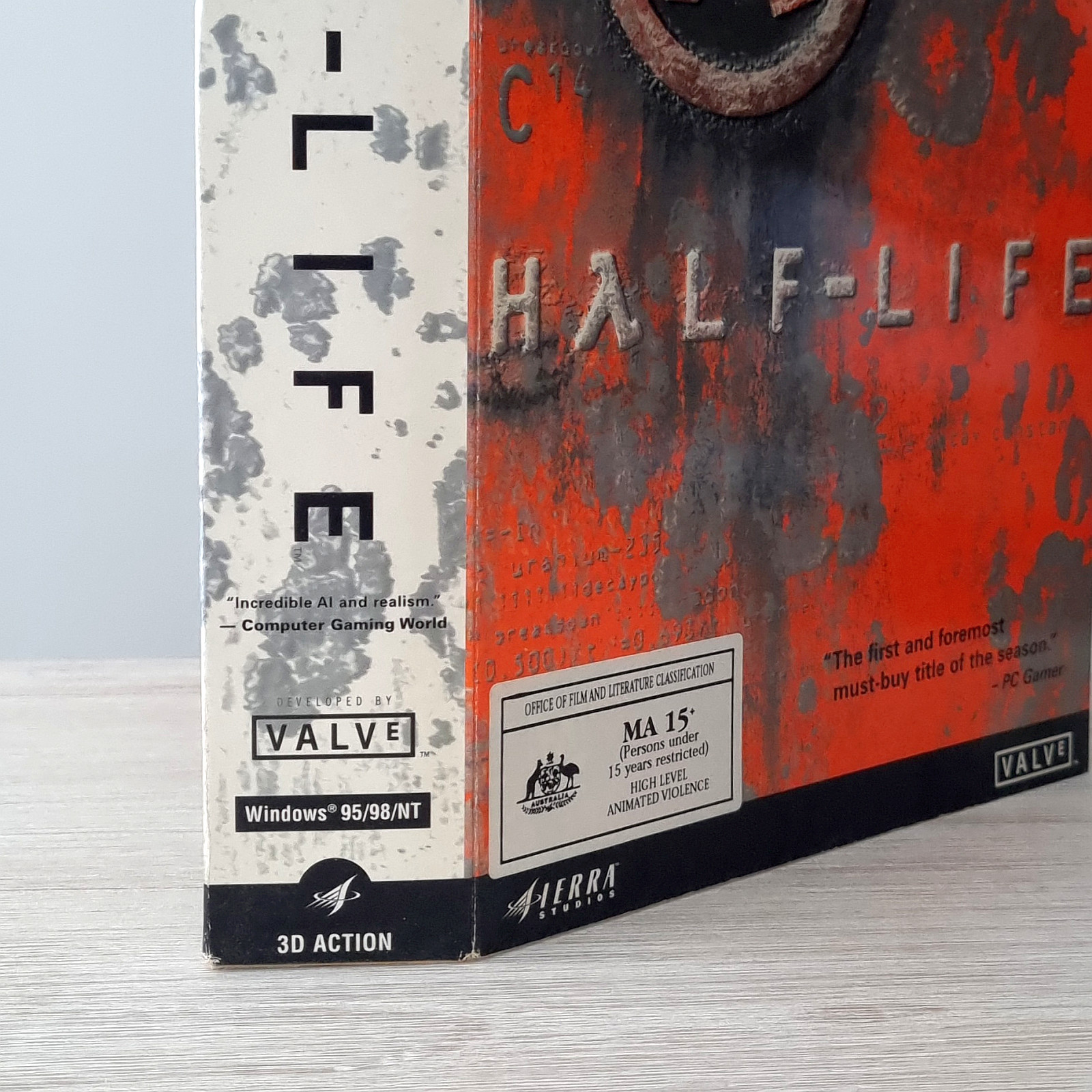 1998 Rare Oz BIG BOX PC Edition of HALF-LIFE