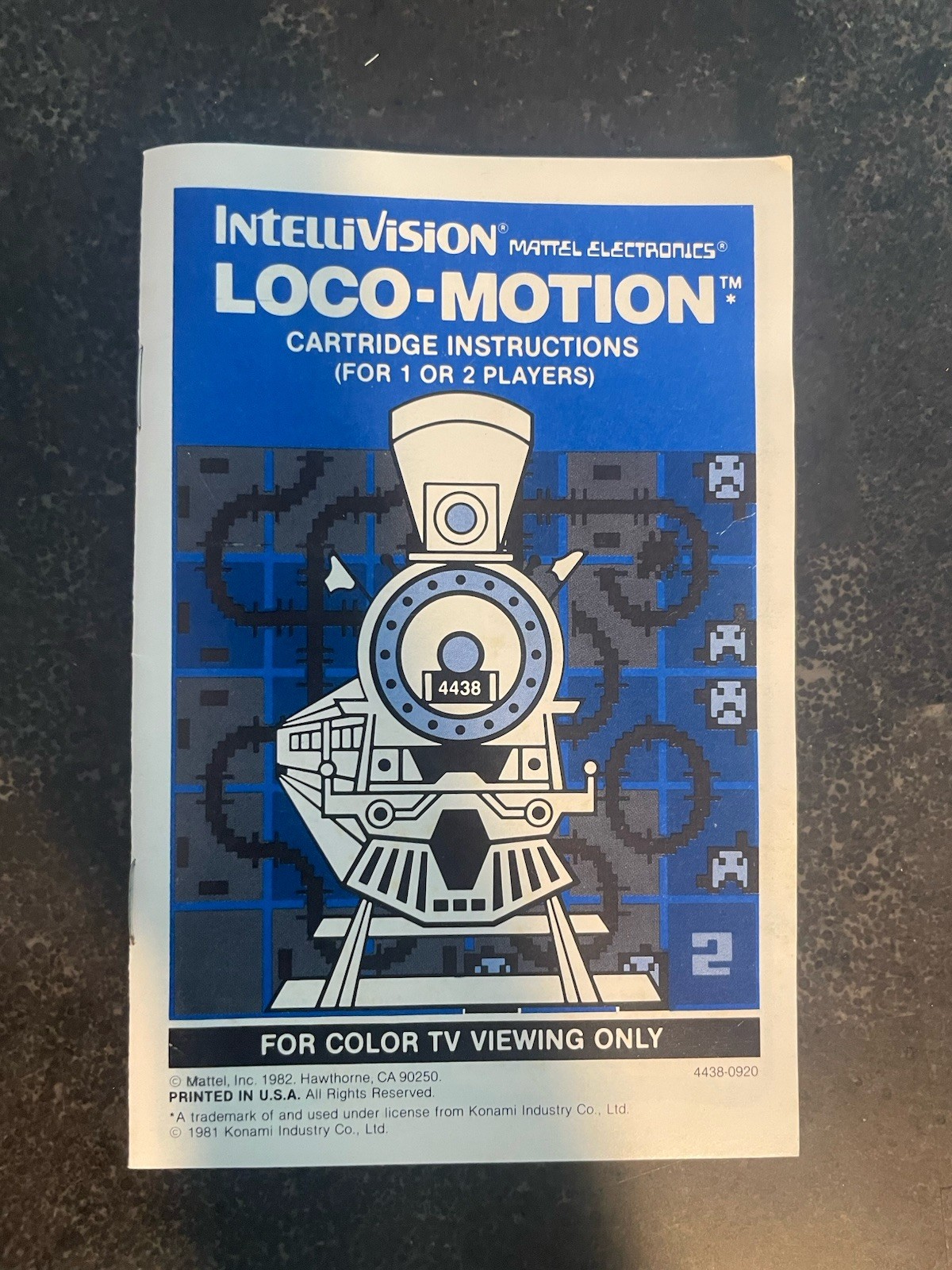 Intellivision Loco Motion Video Game Complete Mattel Vintage 1981