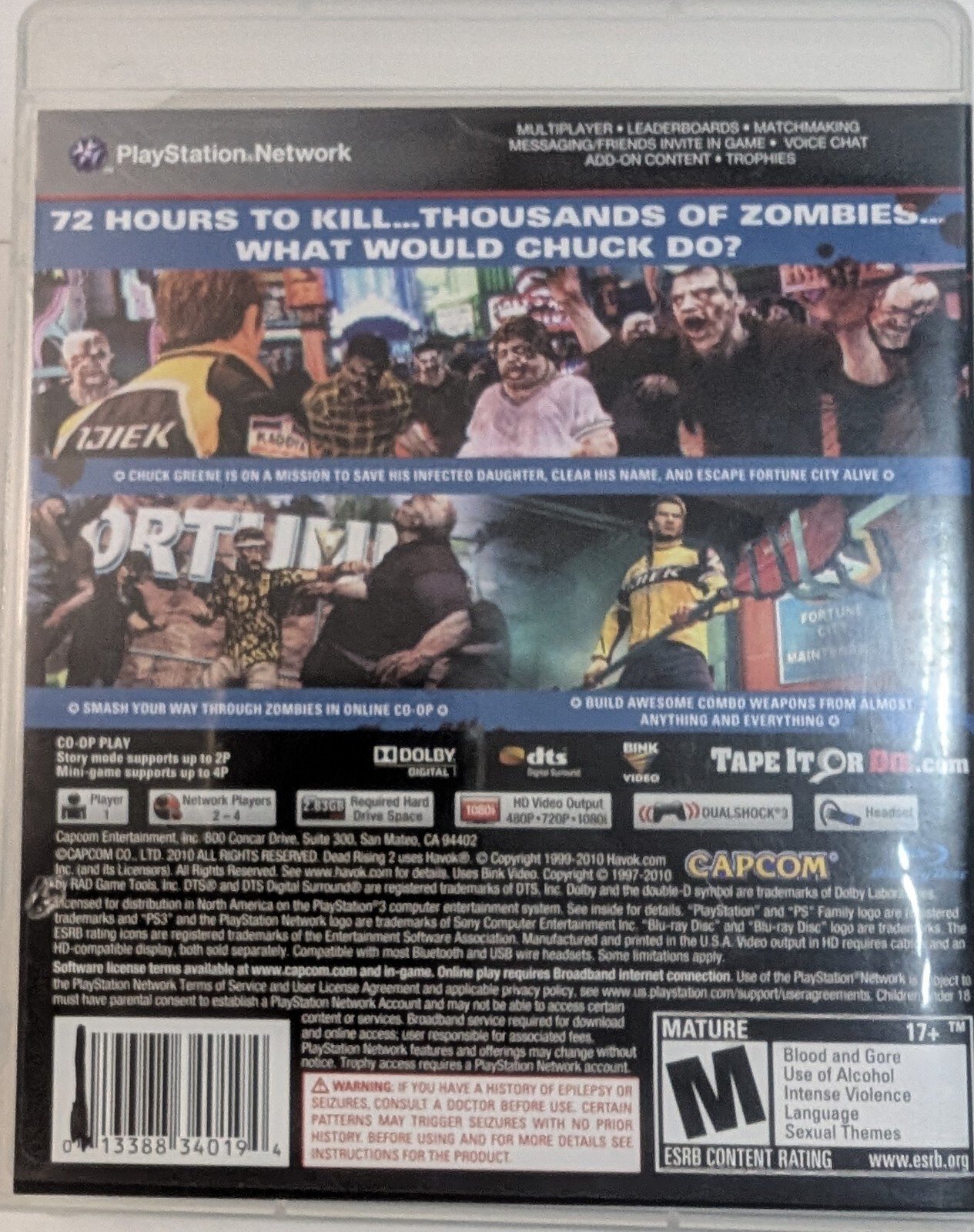 Dead Rising 2 Sony PlayStation 3 PS3 Cib Tested and Working