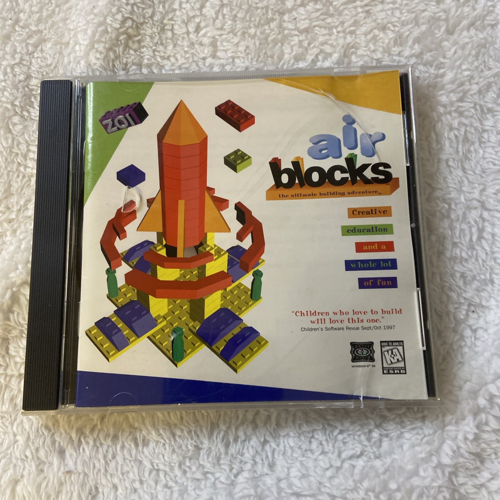 Air Blocks PC CD ROM Game The Ultimate Building Adventure 1997-1997 Vtg